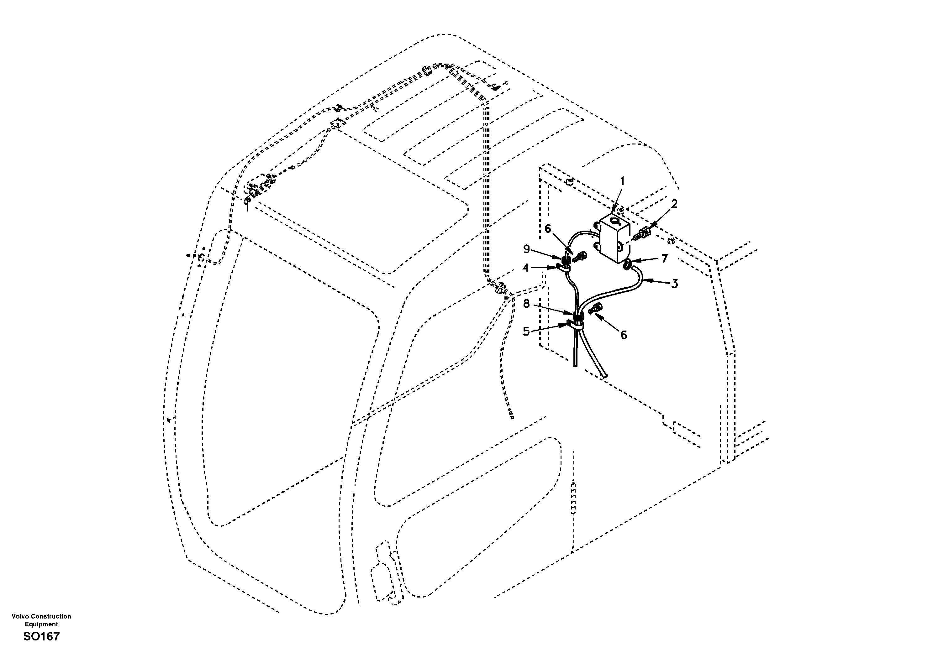 Windshield washer — volvo parts diagram