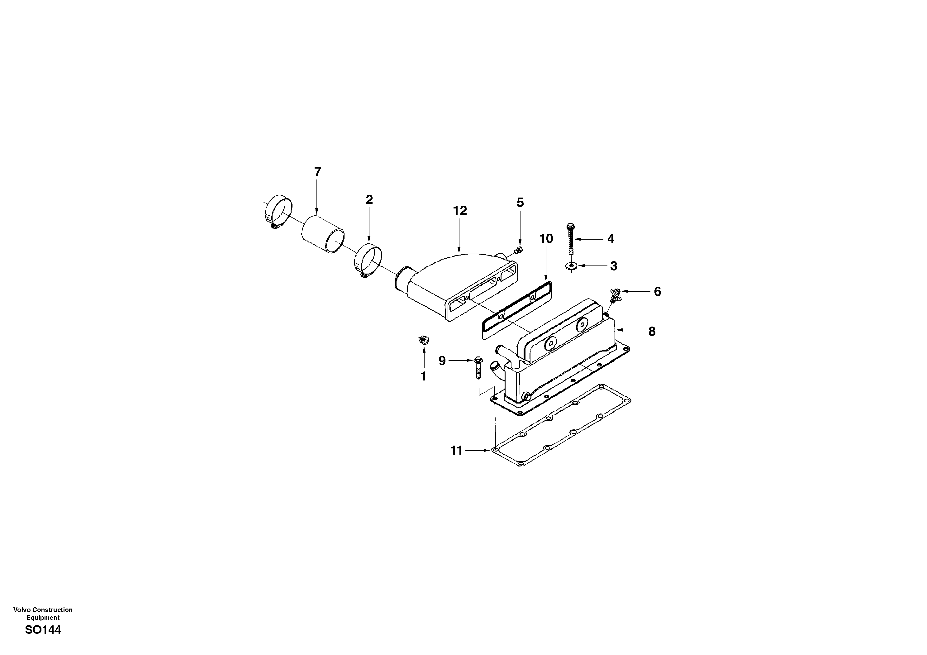 Intercooler — volvo parts diagram