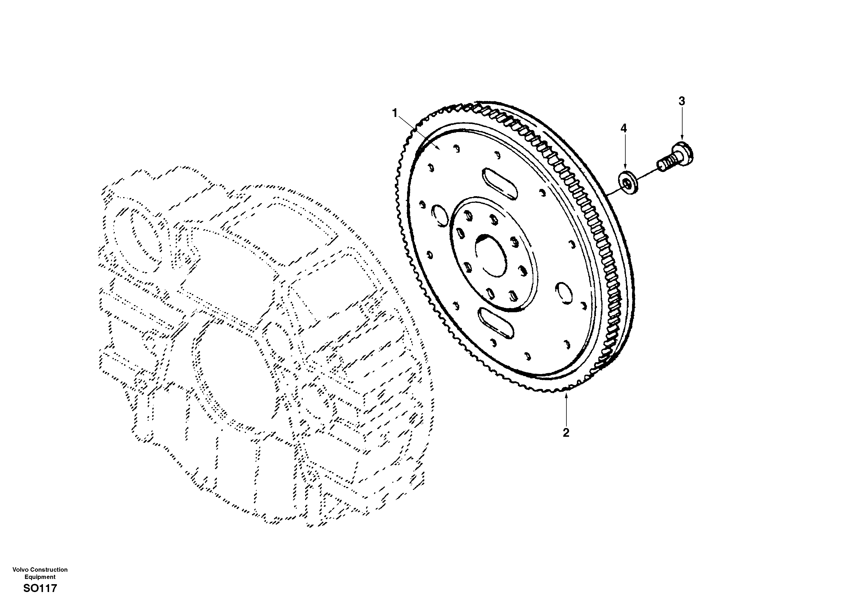 Flywheel — volvo parts diagram
