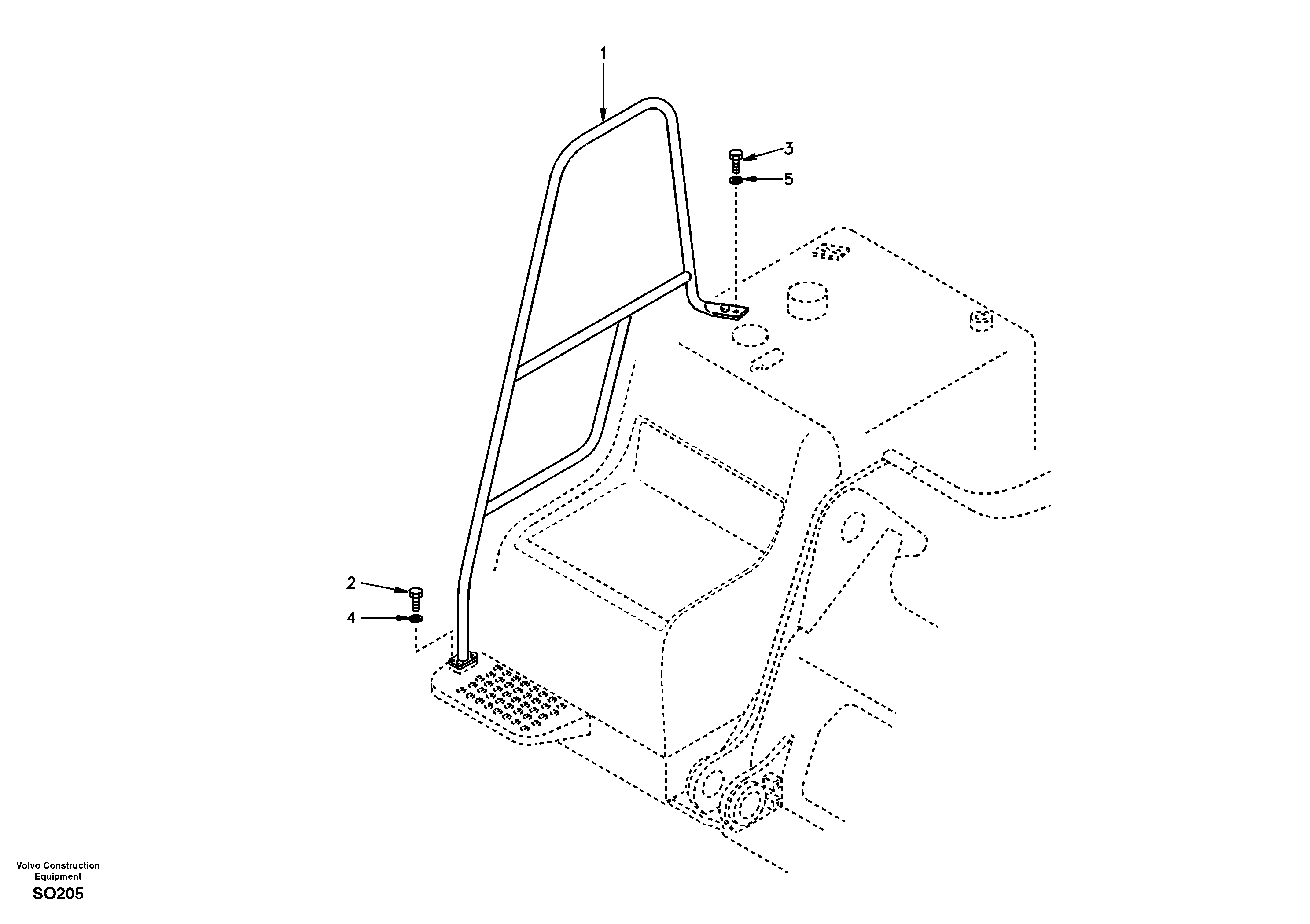 Handrail — volvo parts diagram