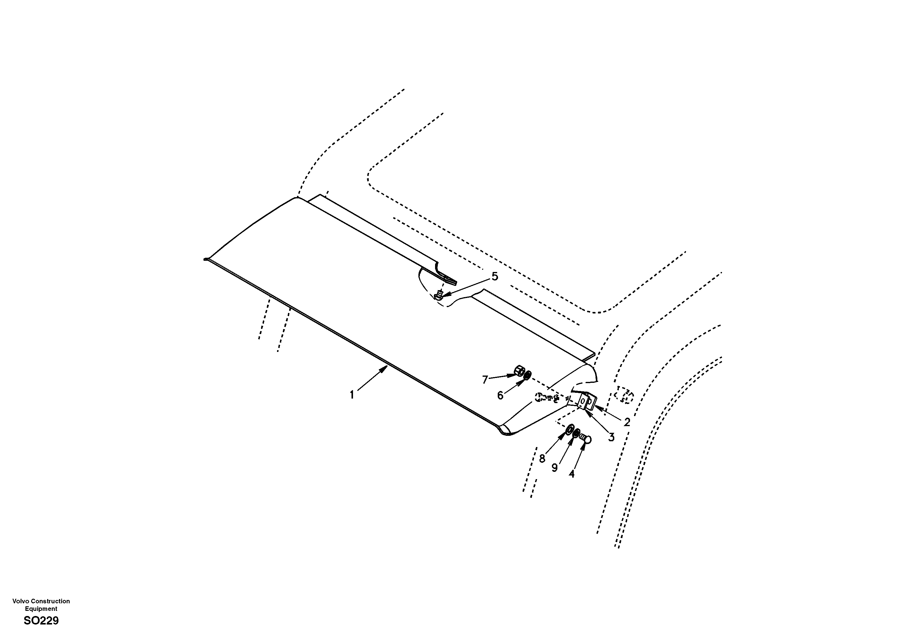 Rain visor, exterior equipment — volvo parts diagram