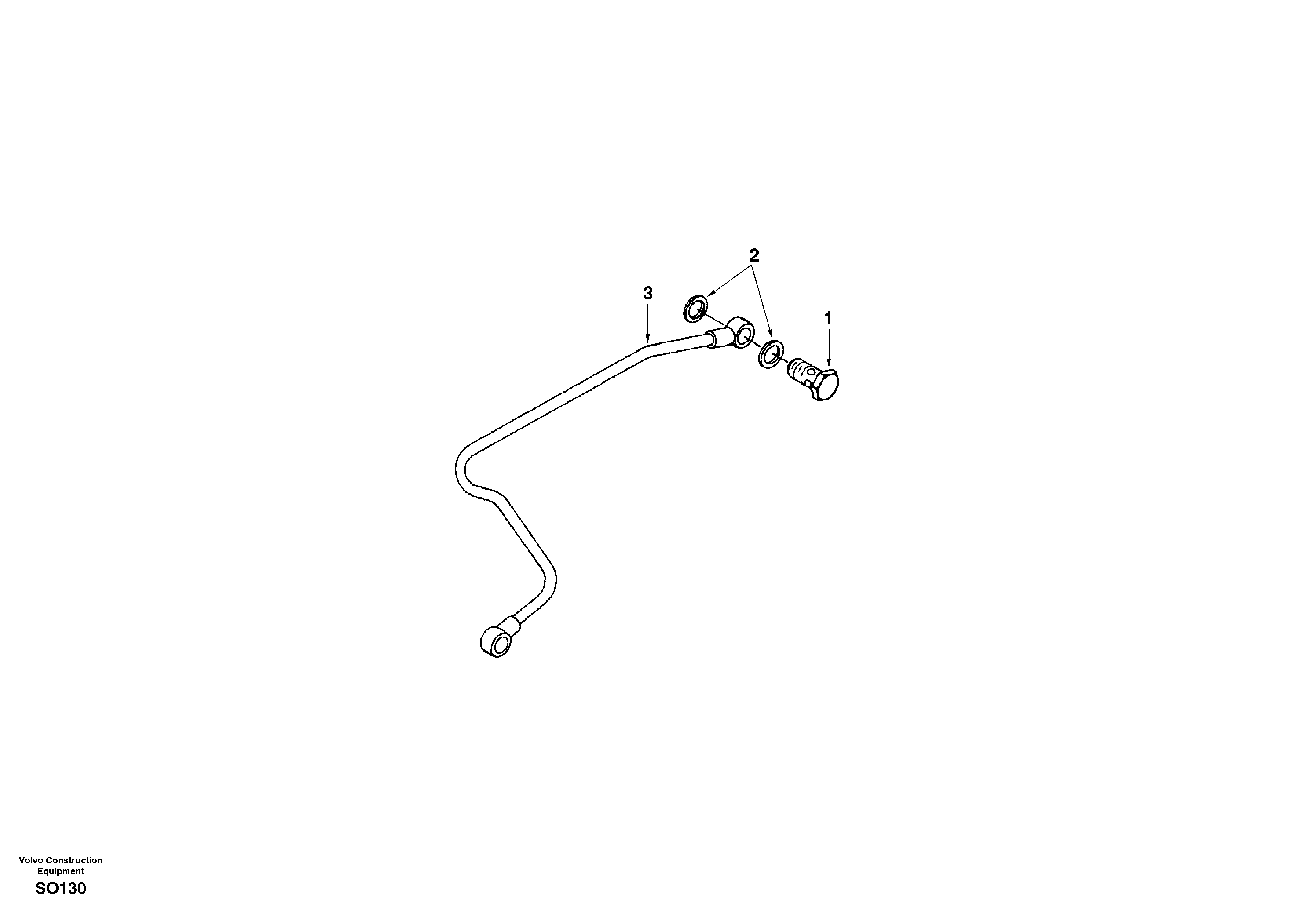 Fuel pipes, fuel injec.pump-fuel filter — volvo parts diagram