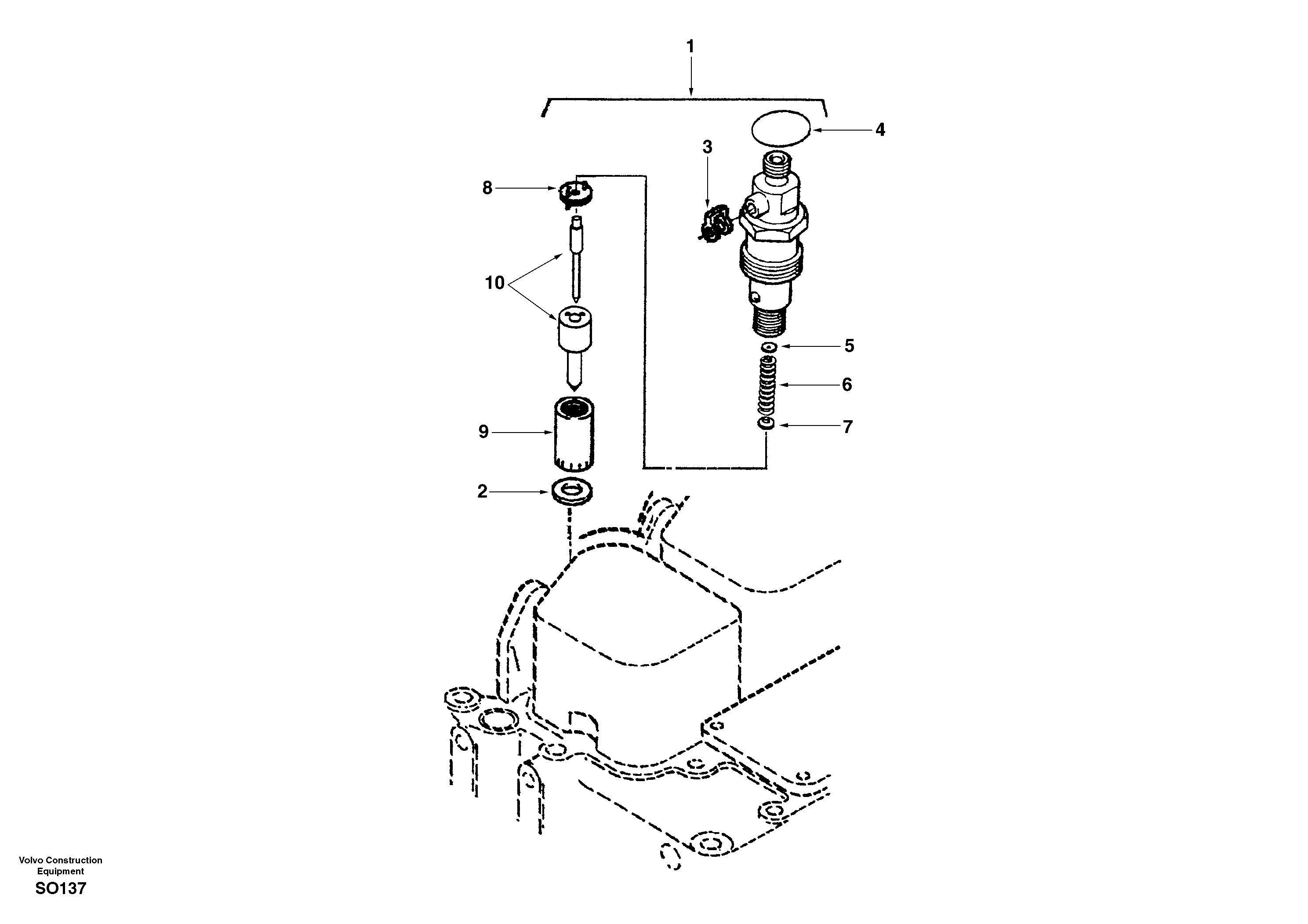 Injector — volvo parts diagram