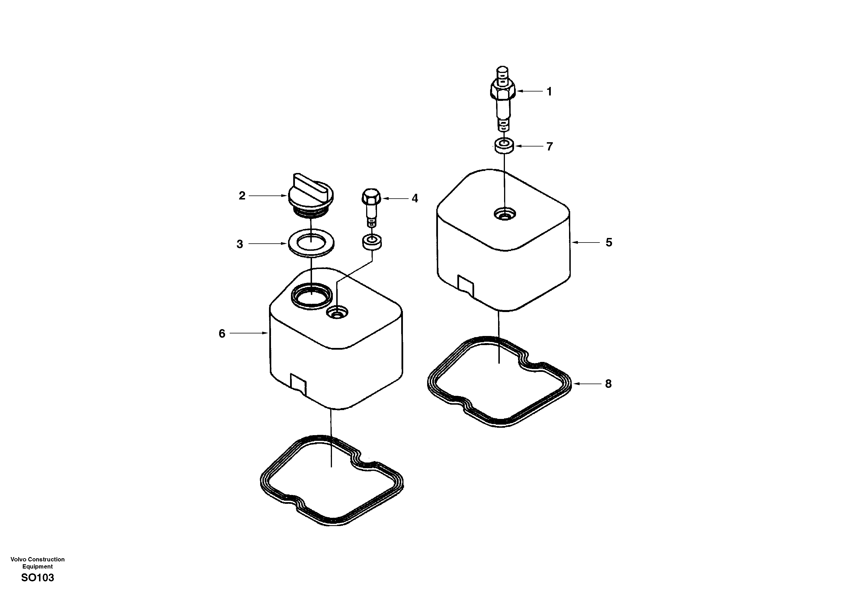 Valve cover — volvo parts diagram