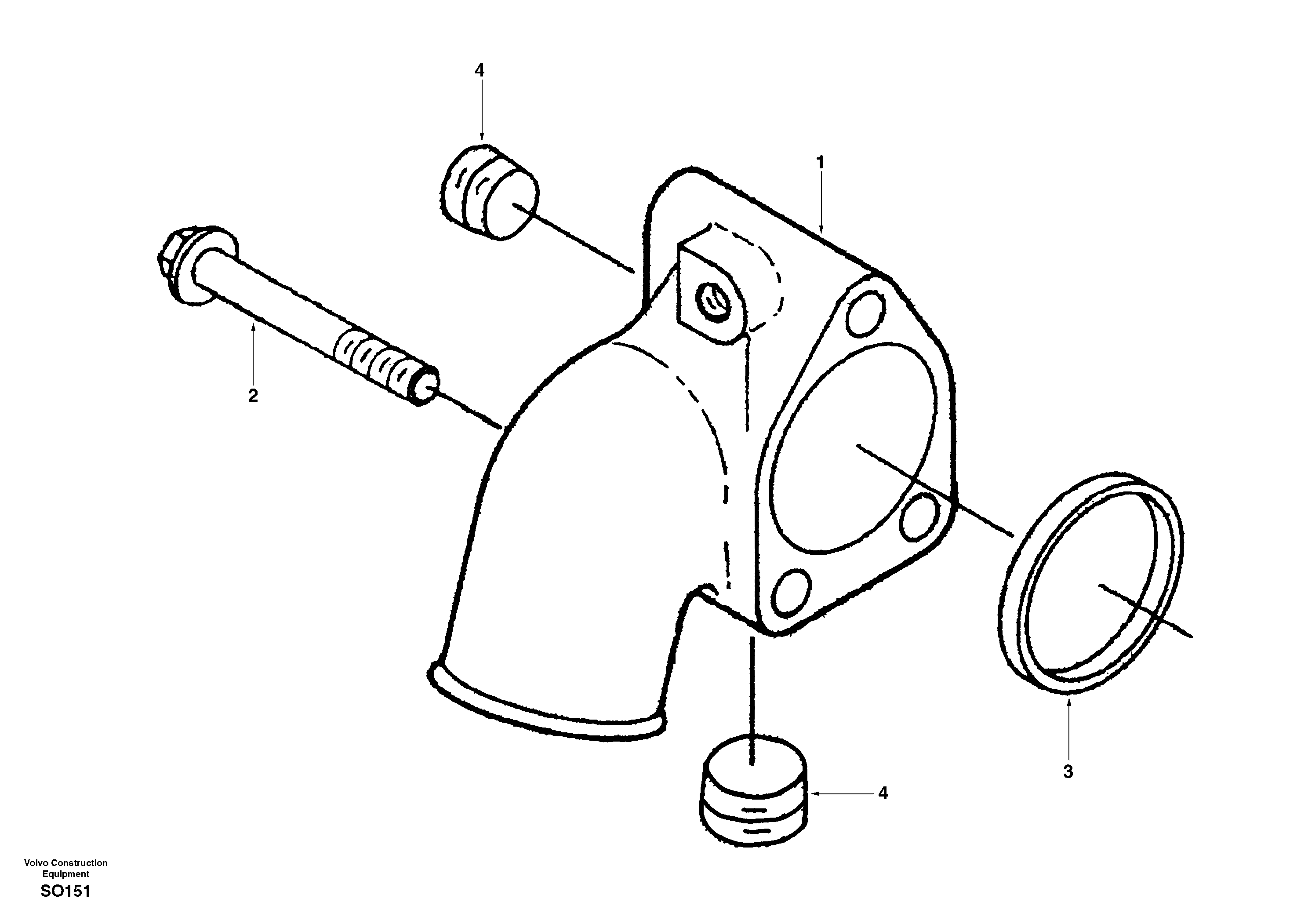 Water inlet connection — volvo parts diagram