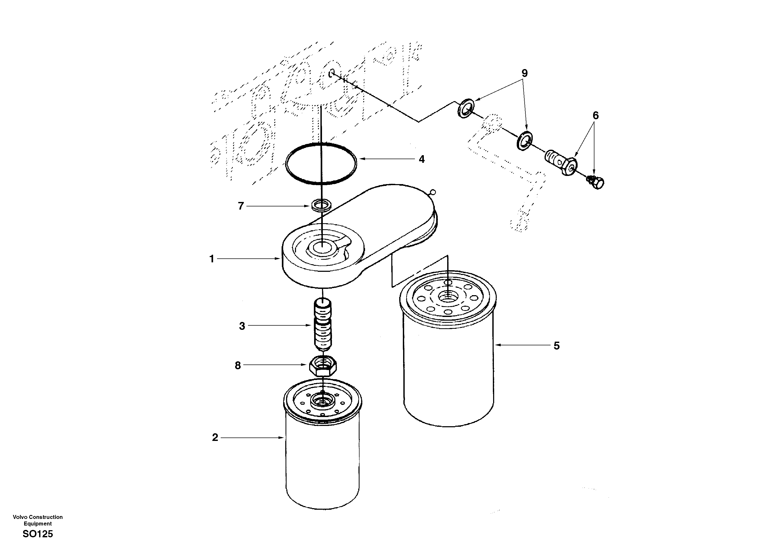 Fuel filter — volvo parts diagram