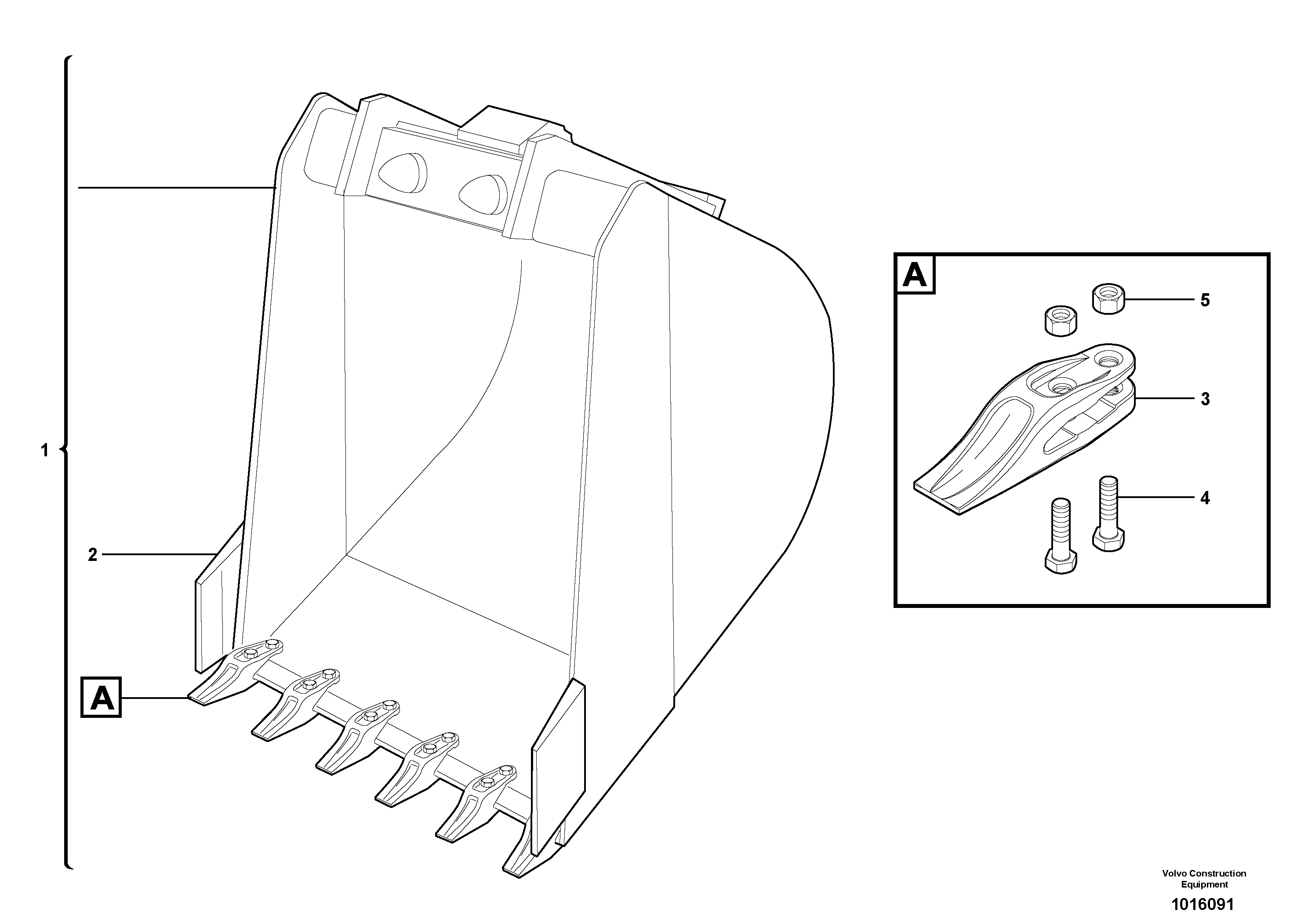 Buckets for Quickfit — volvo parts diagram