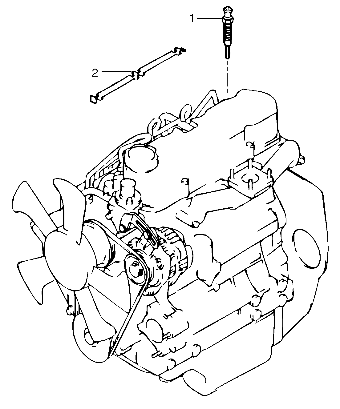 Preheating coil — volvo parts diagram