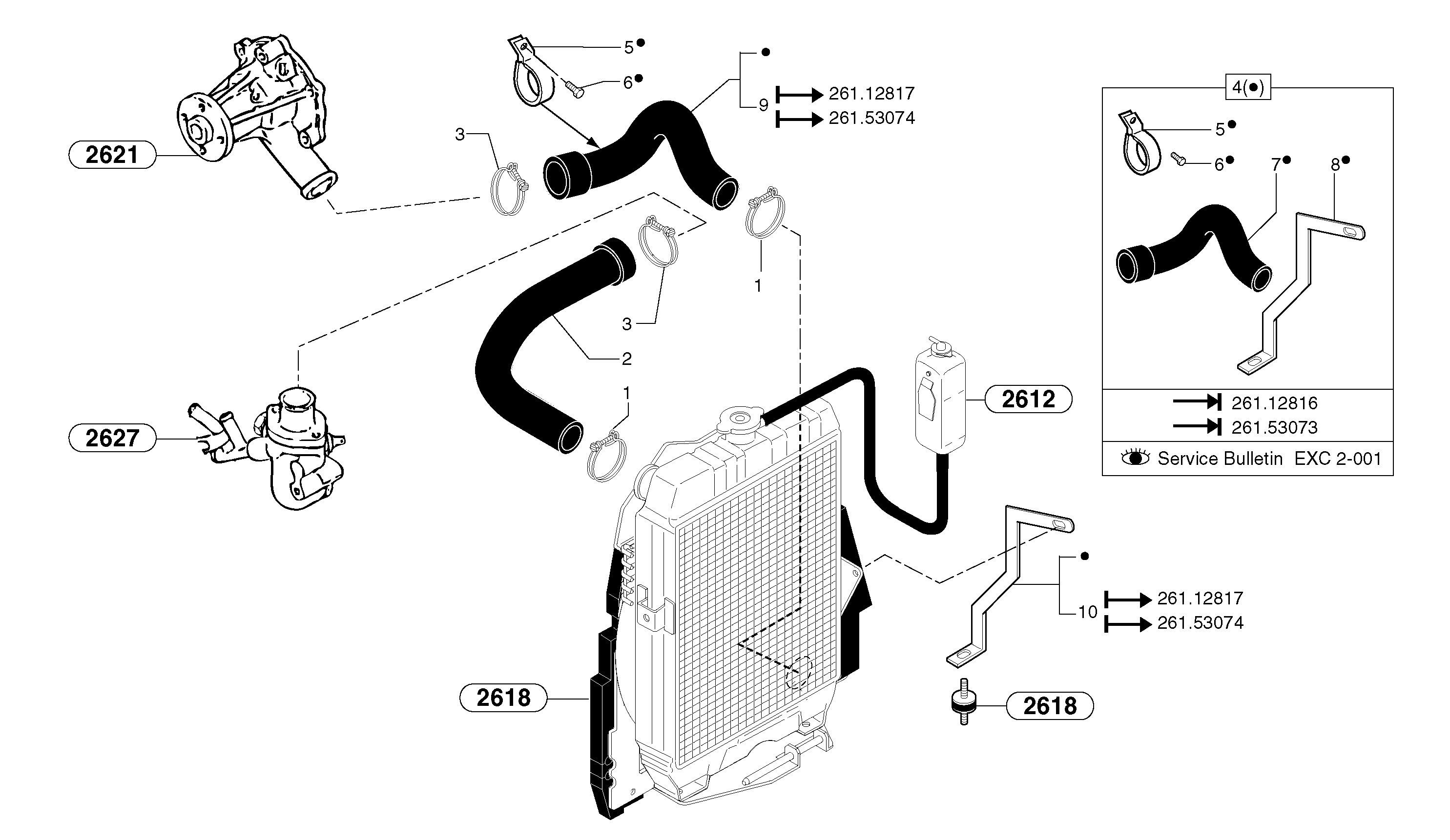 Cooling circuit — volvo parts diagram