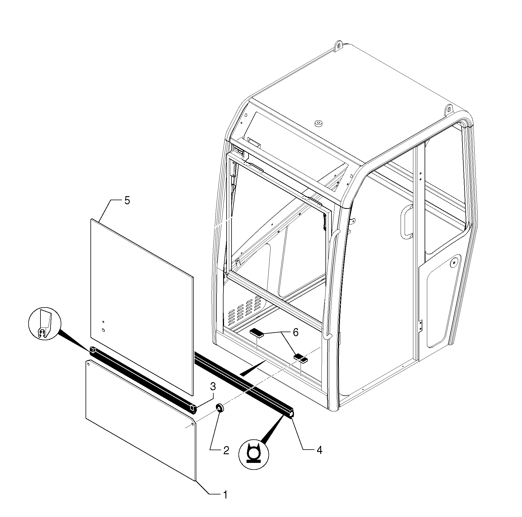 Cab : windshield  CAB 20/01/001 - — volvo parts diagram