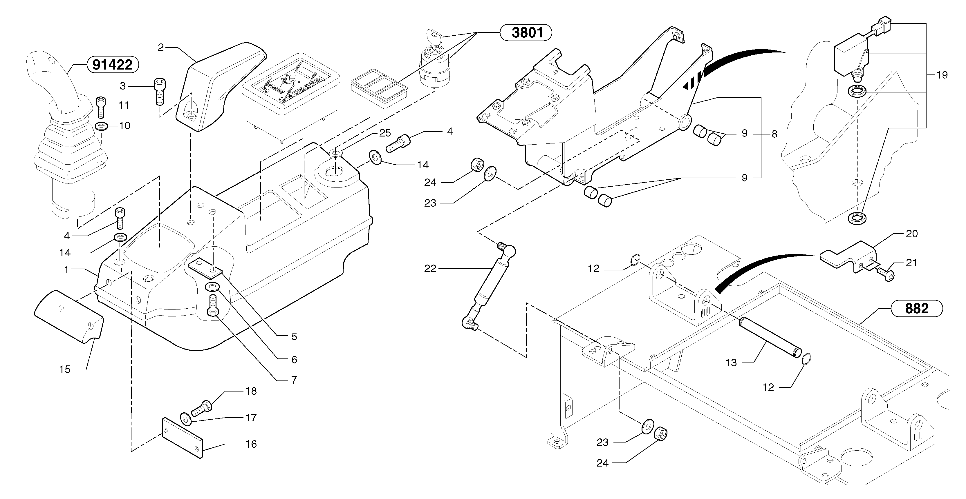 Operator's station : instrument panel ( right ) — volvo parts diagram