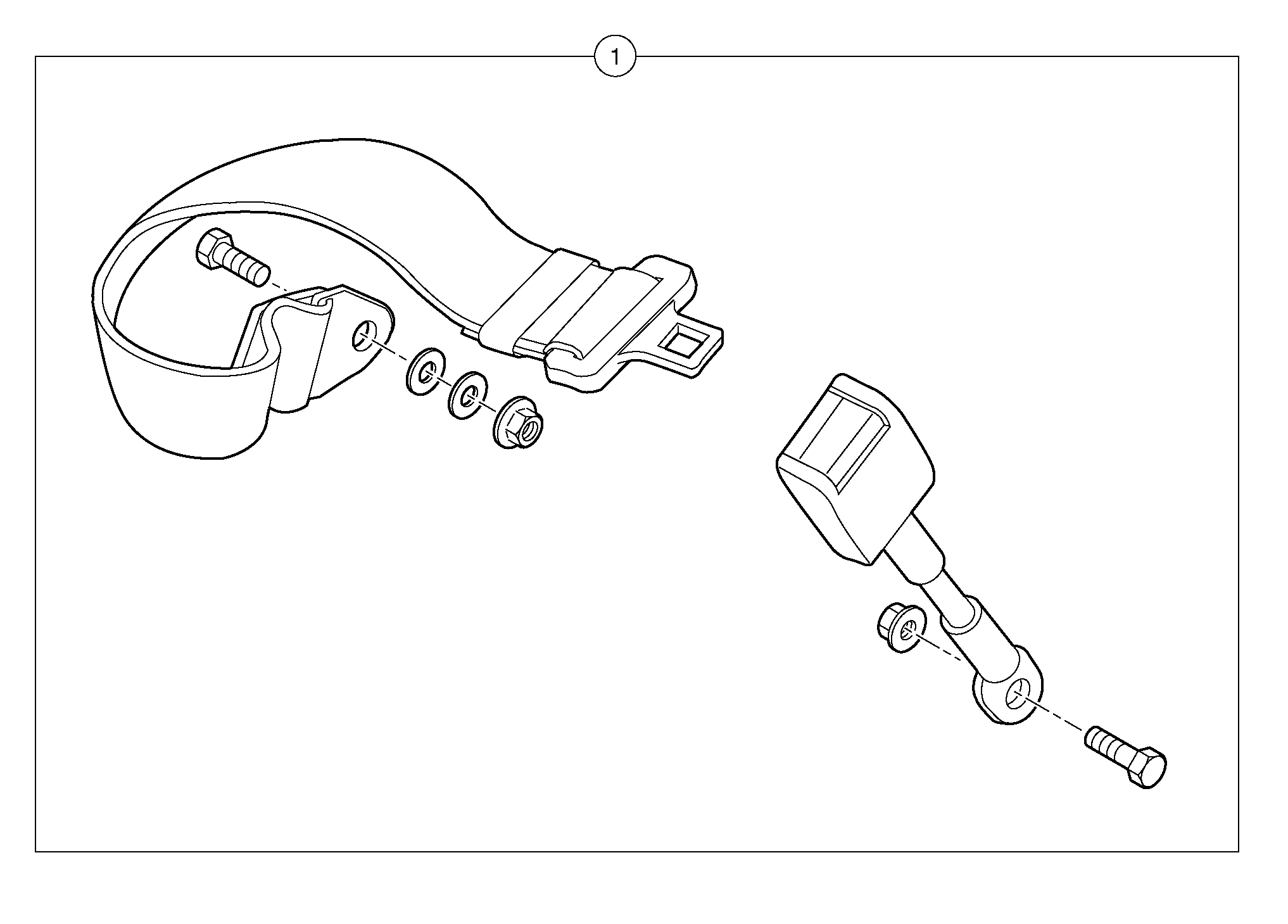 Safety belt — volvo parts diagram