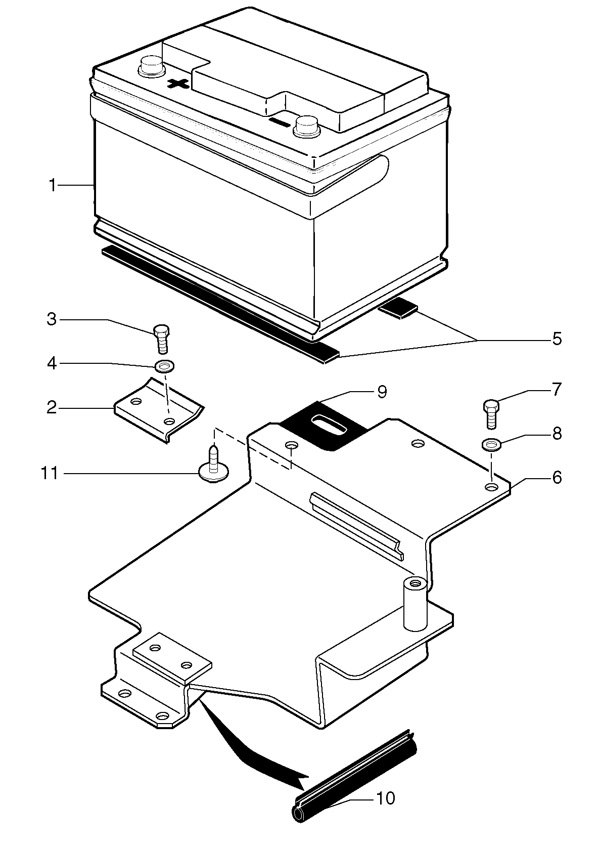 Battery — volvo parts diagram