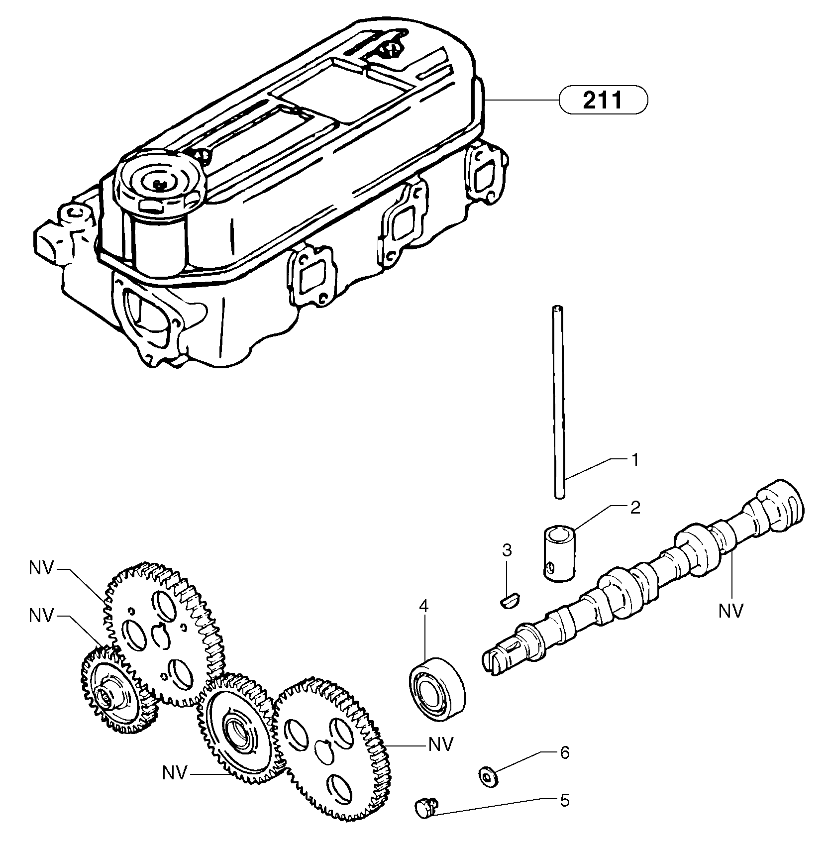 Camshaft — volvo parts diagram