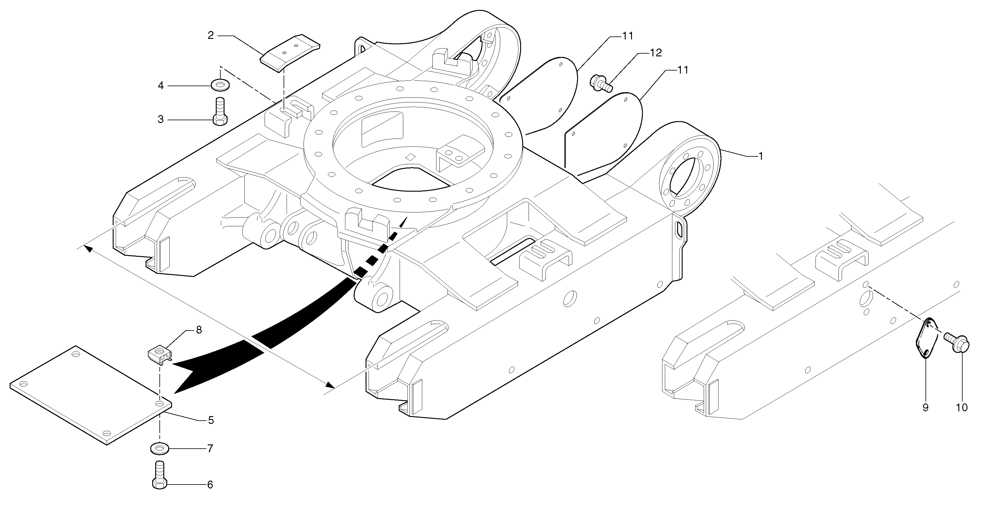 Lower frame — volvo parts diagram