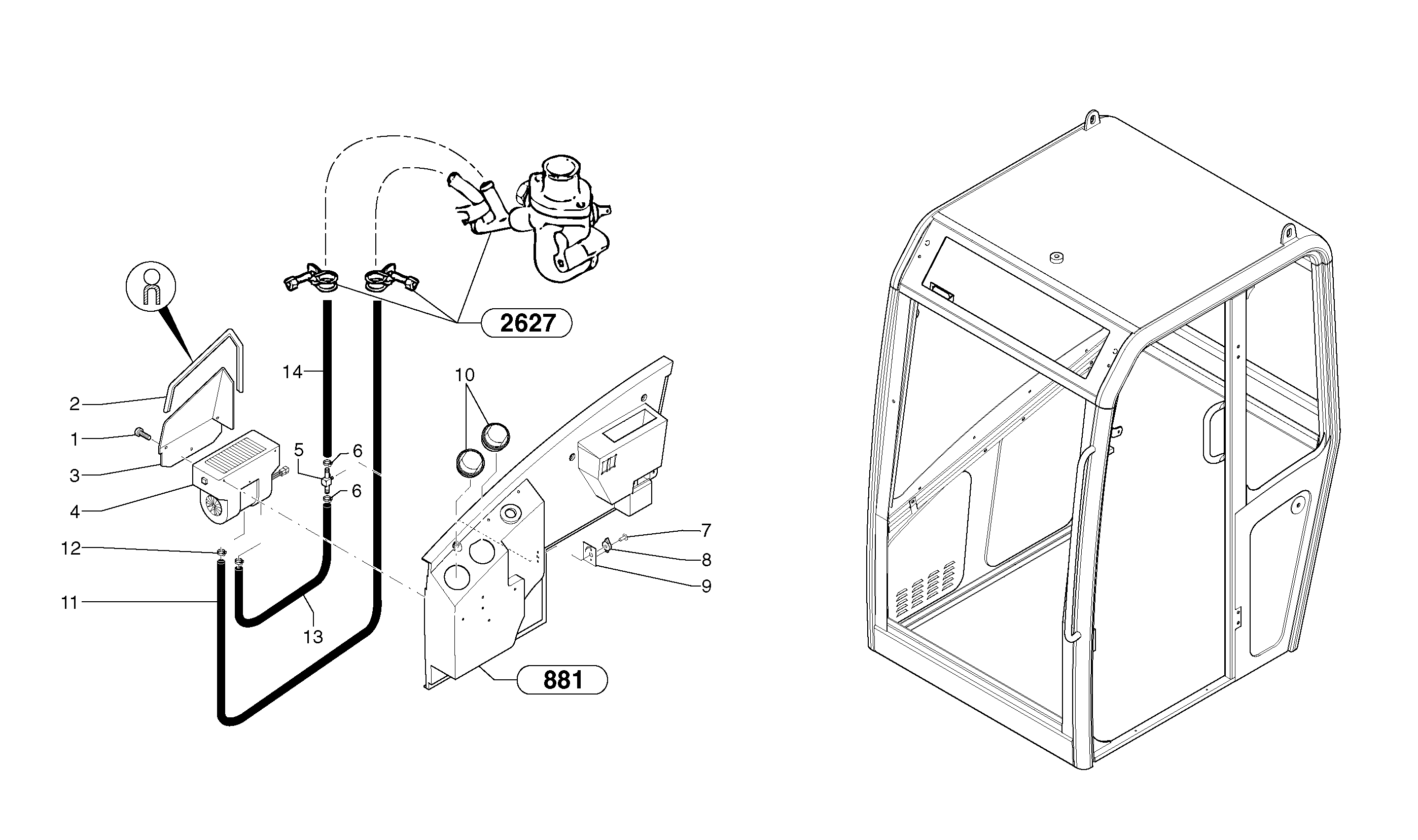 Cab heating  CAB 20/01/001 - — volvo parts diagram