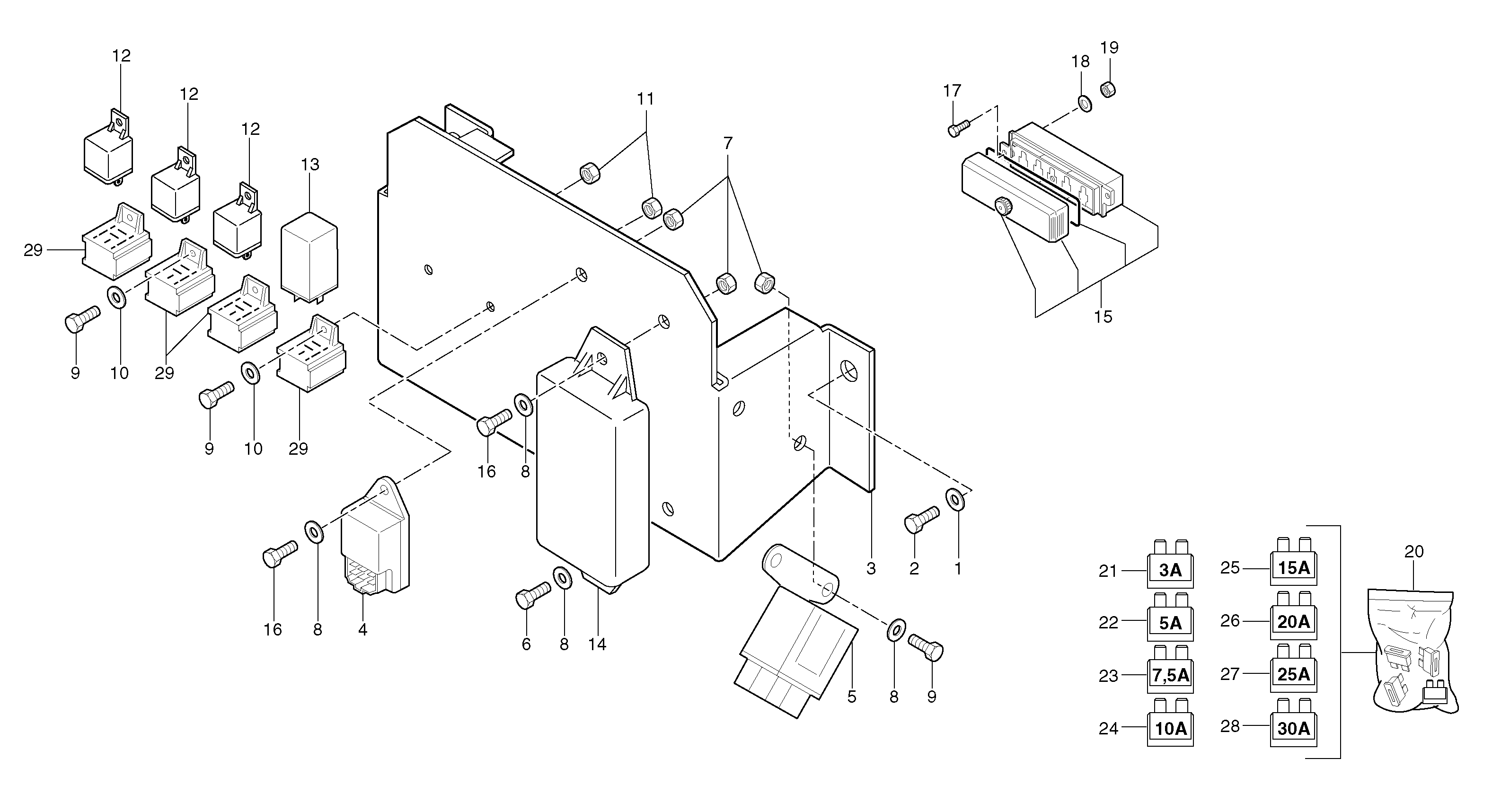 Electrical equipment / without Puma — volvo parts diagram