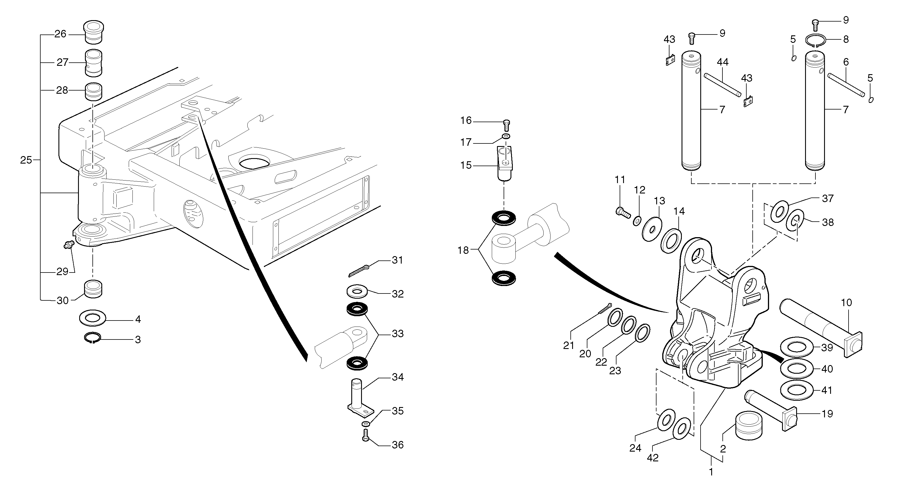 Pivot pin — volvo parts diagram