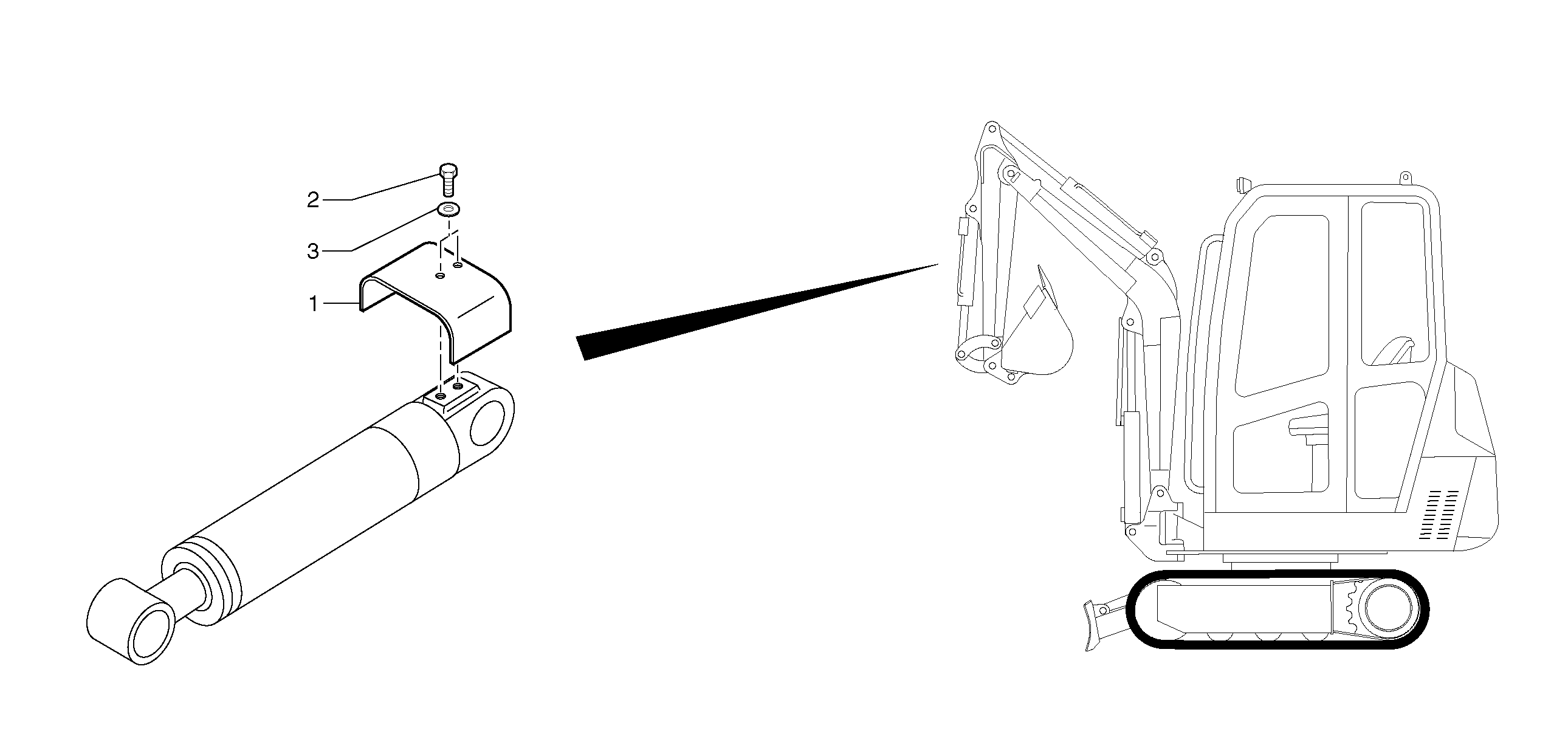 Cylinder rod protection — volvo parts diagram