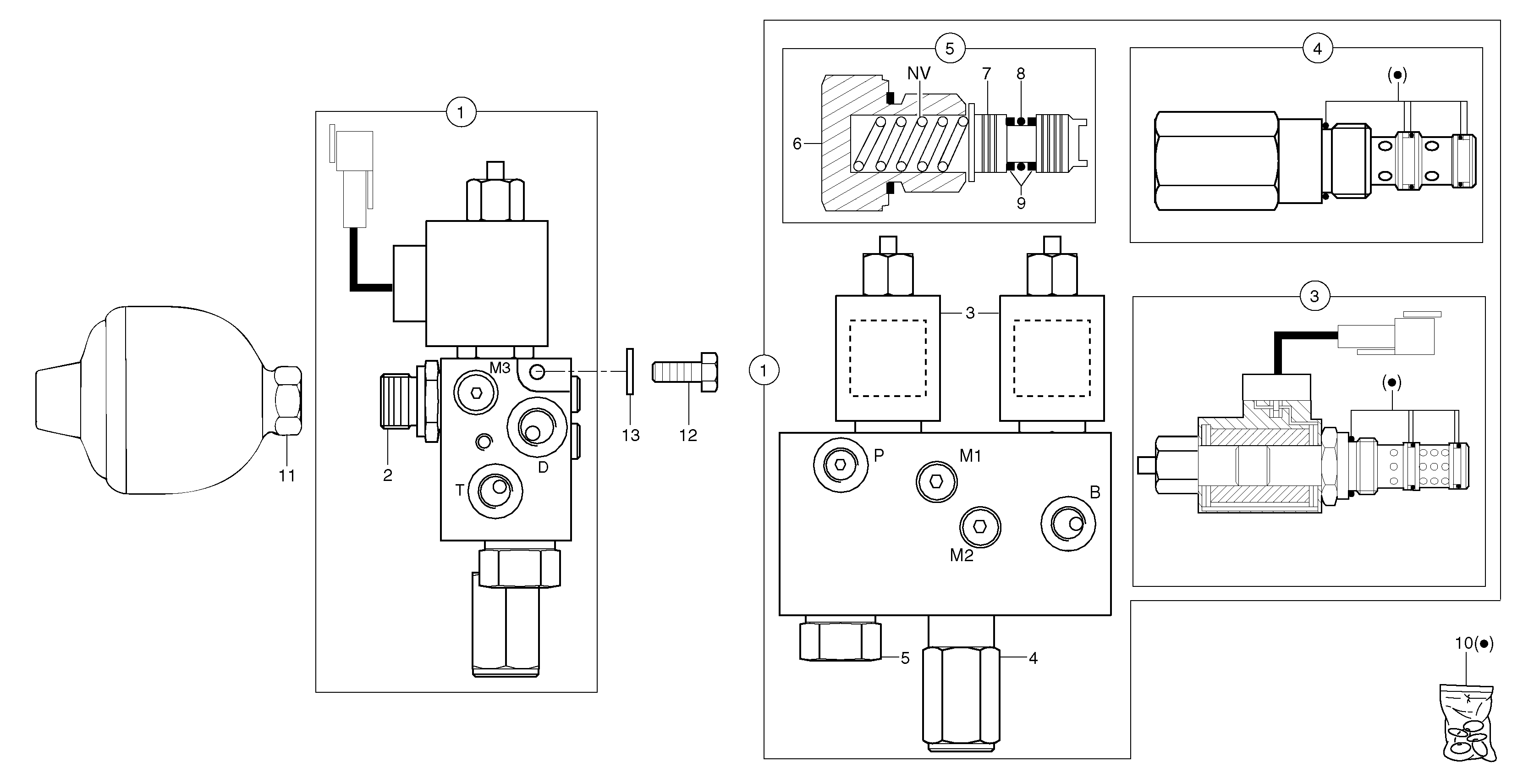 Accumulator / electrovalve — volvo parts diagram
