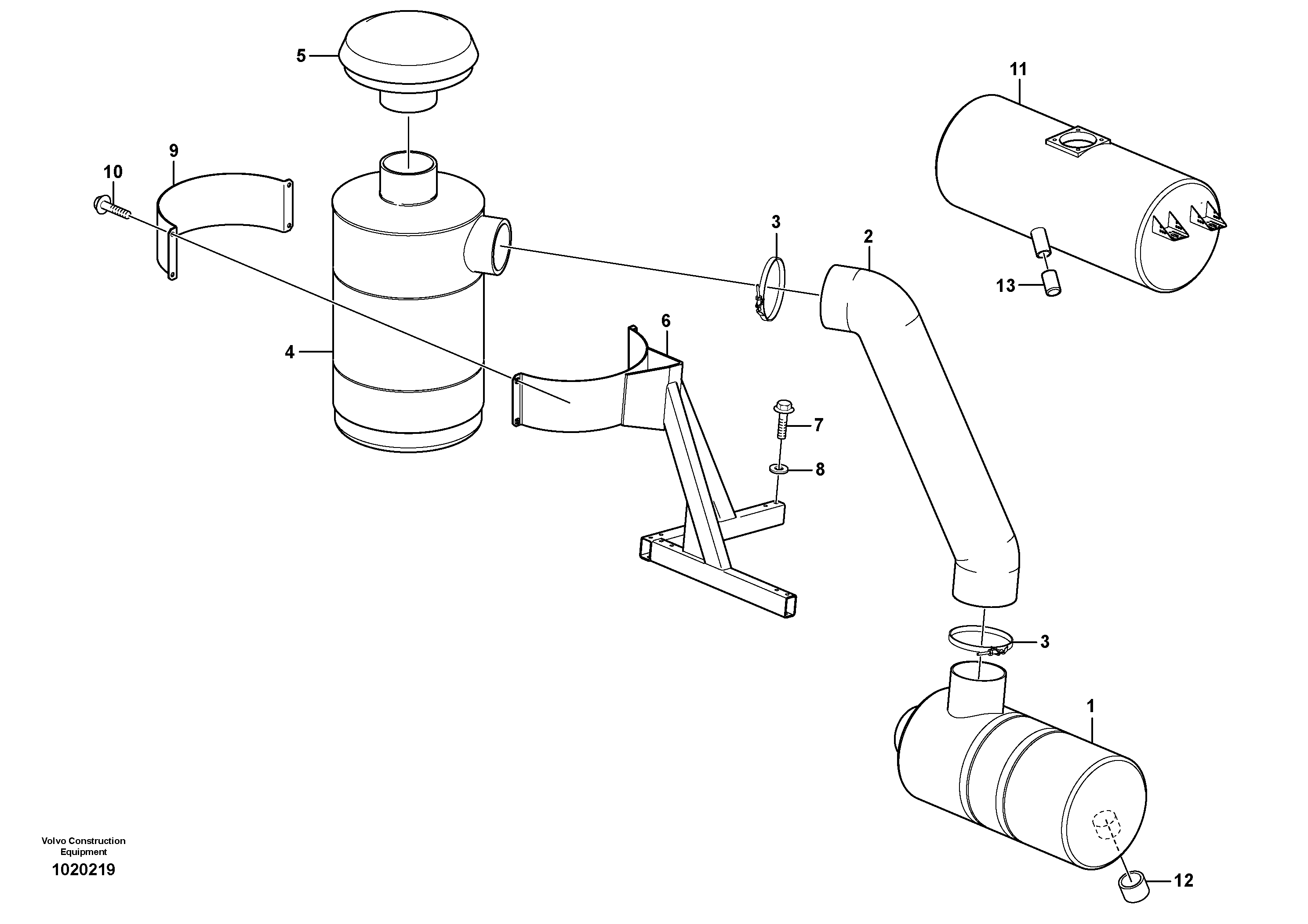 Oil-bath precleaner.  83059 — volvo parts diagram