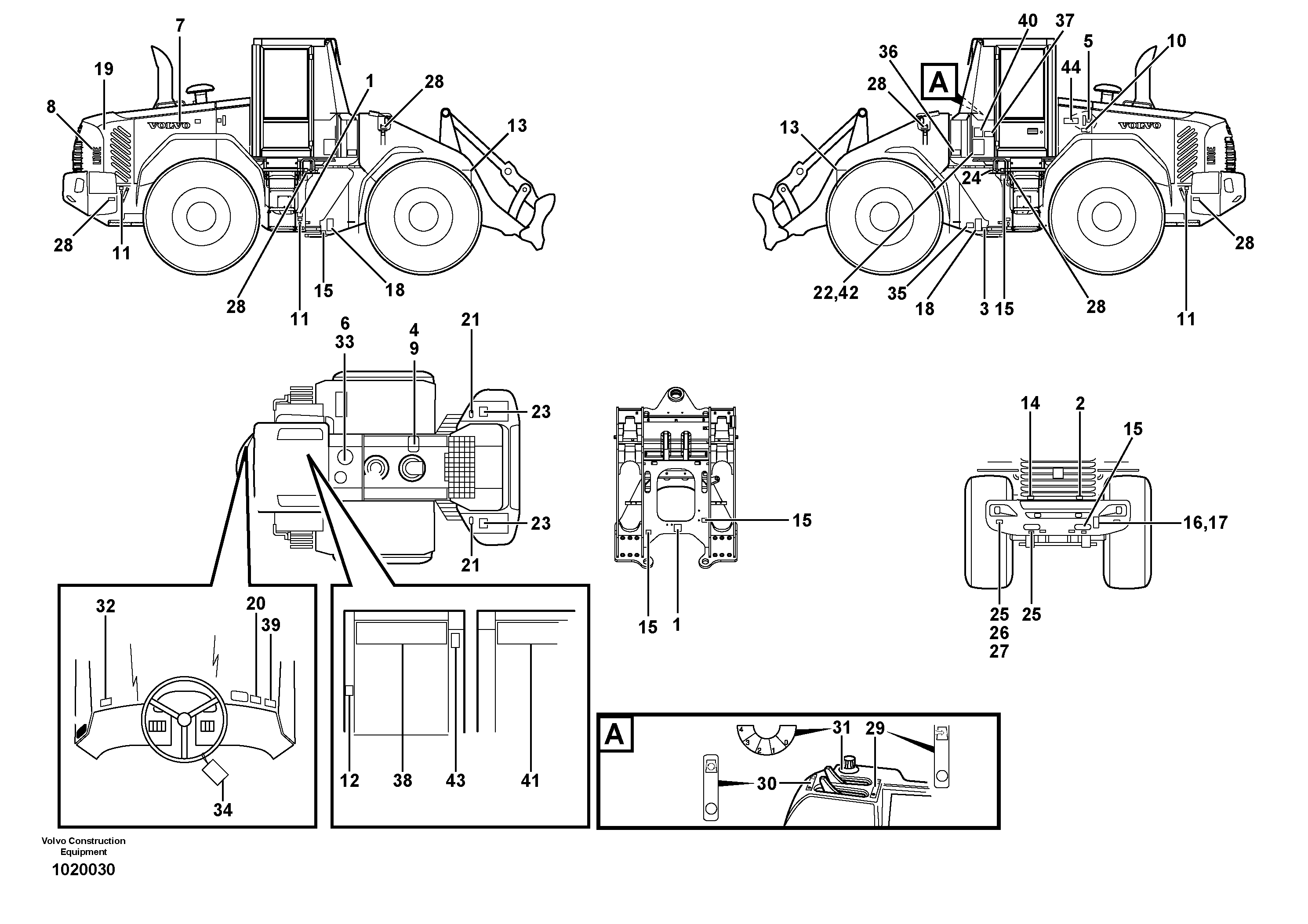 Sign plates and decals — volvo parts diagram