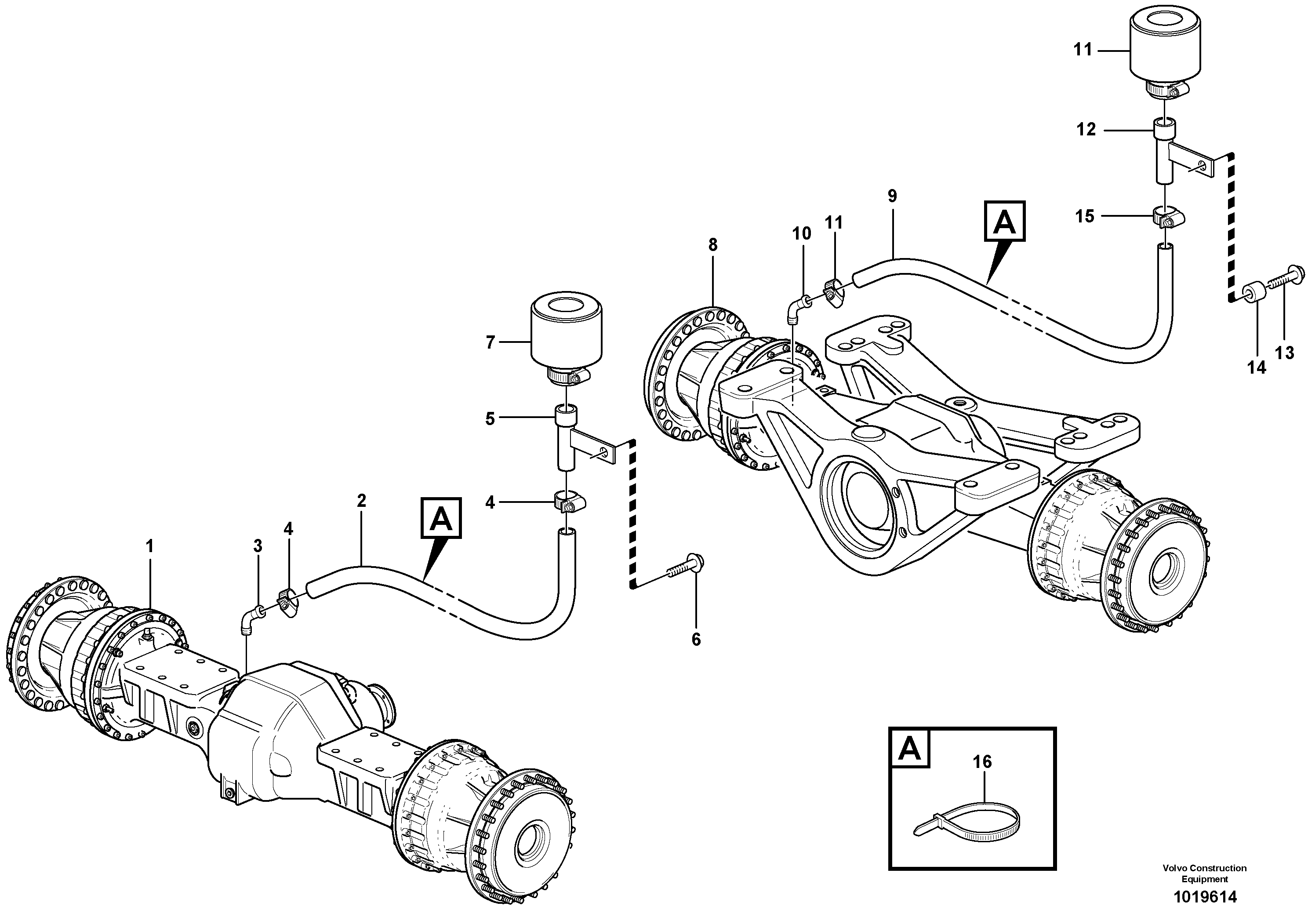 Venting, planetary gear — volvo parts diagram