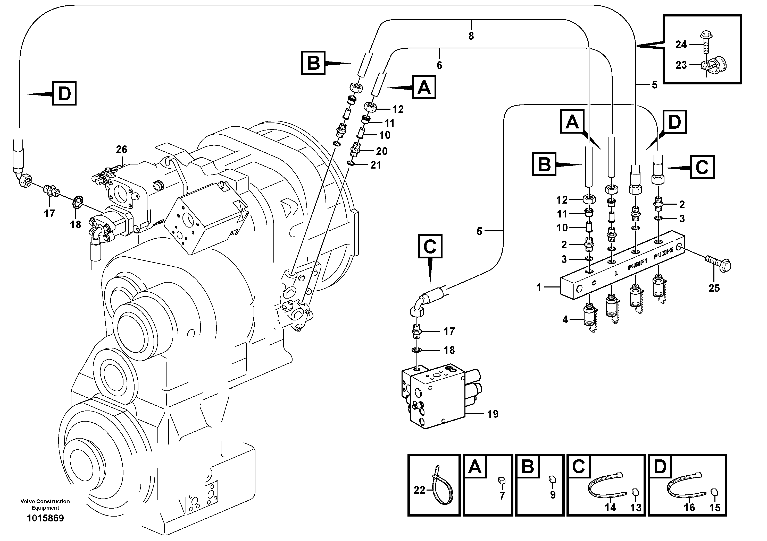 Testing block — volvo parts diagram