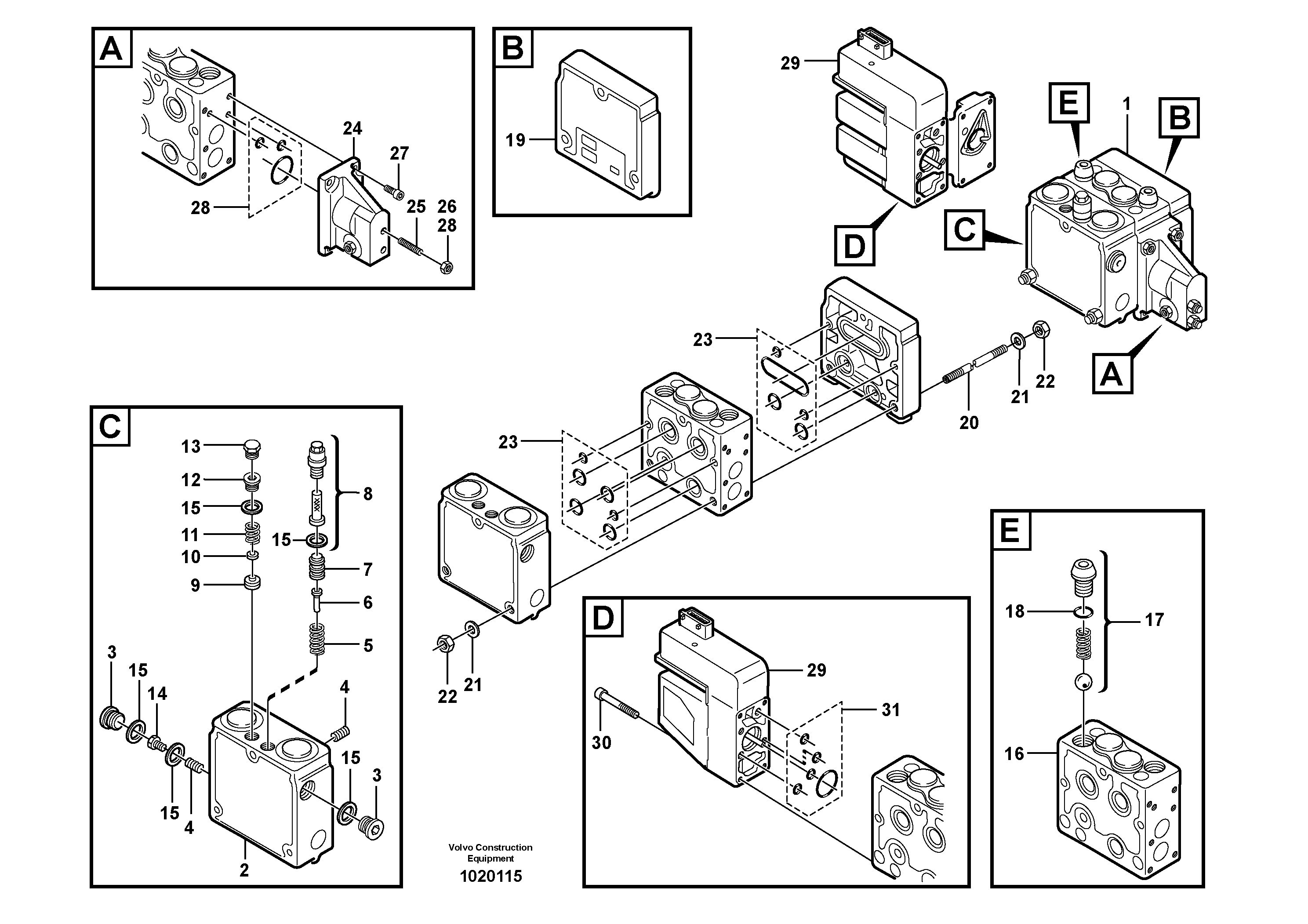 Relief valve.  80780 — volvo parts diagram