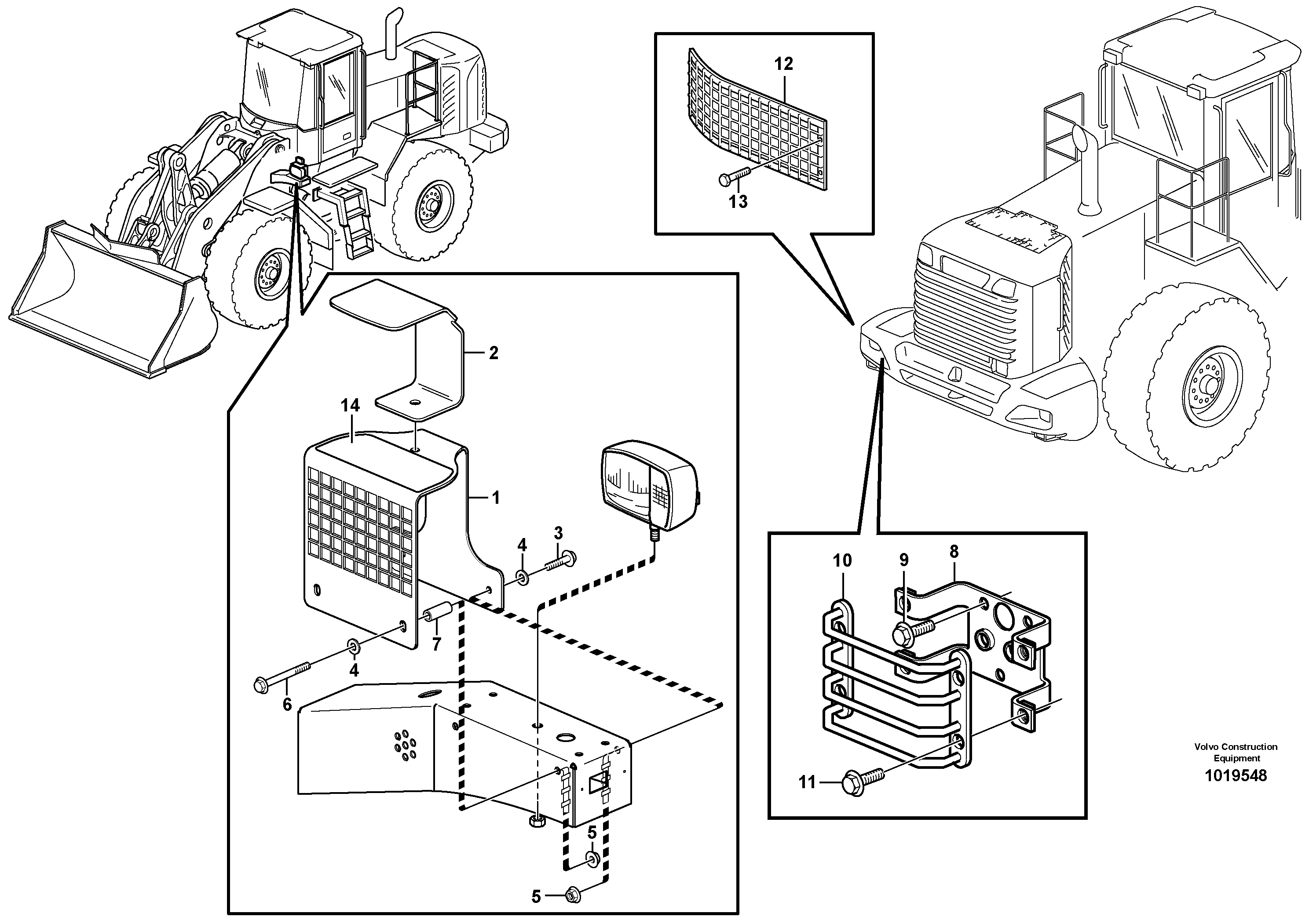 Protection for lighting. — volvo parts diagram