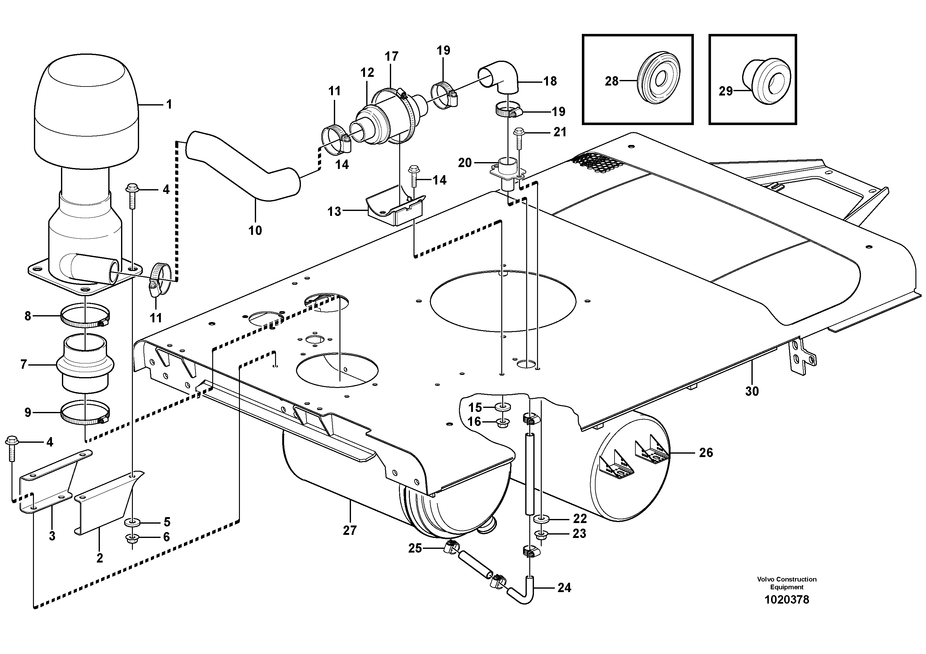 Pre-cleaner  83357 — volvo parts diagram