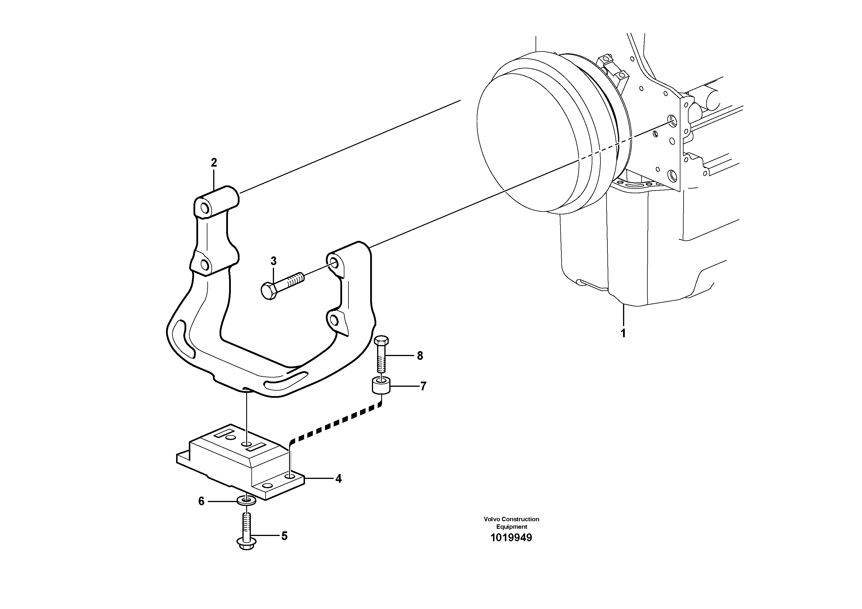 Engine mounting — volvo parts diagram