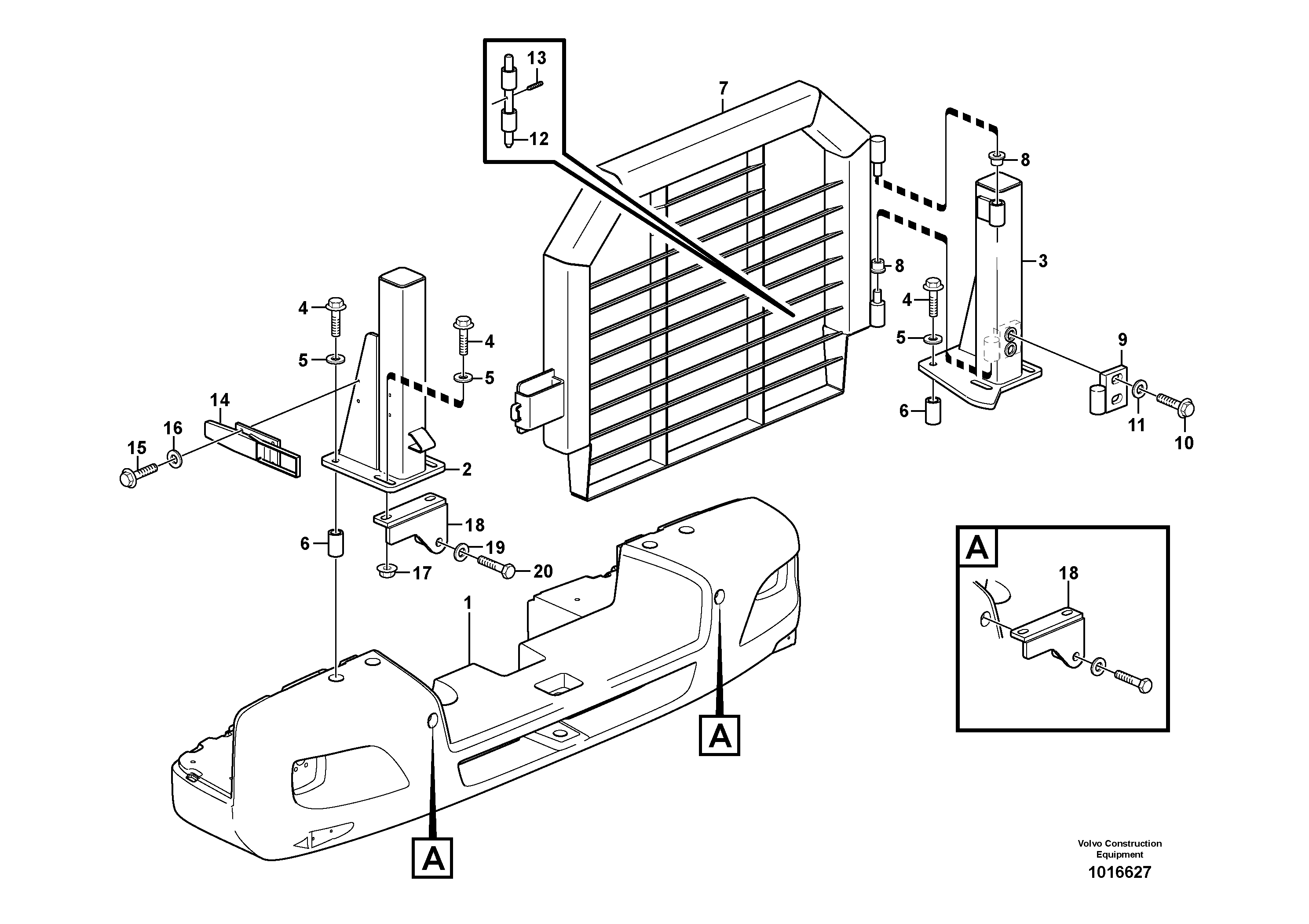 Radiator, kylare.  83692 — volvo parts diagram