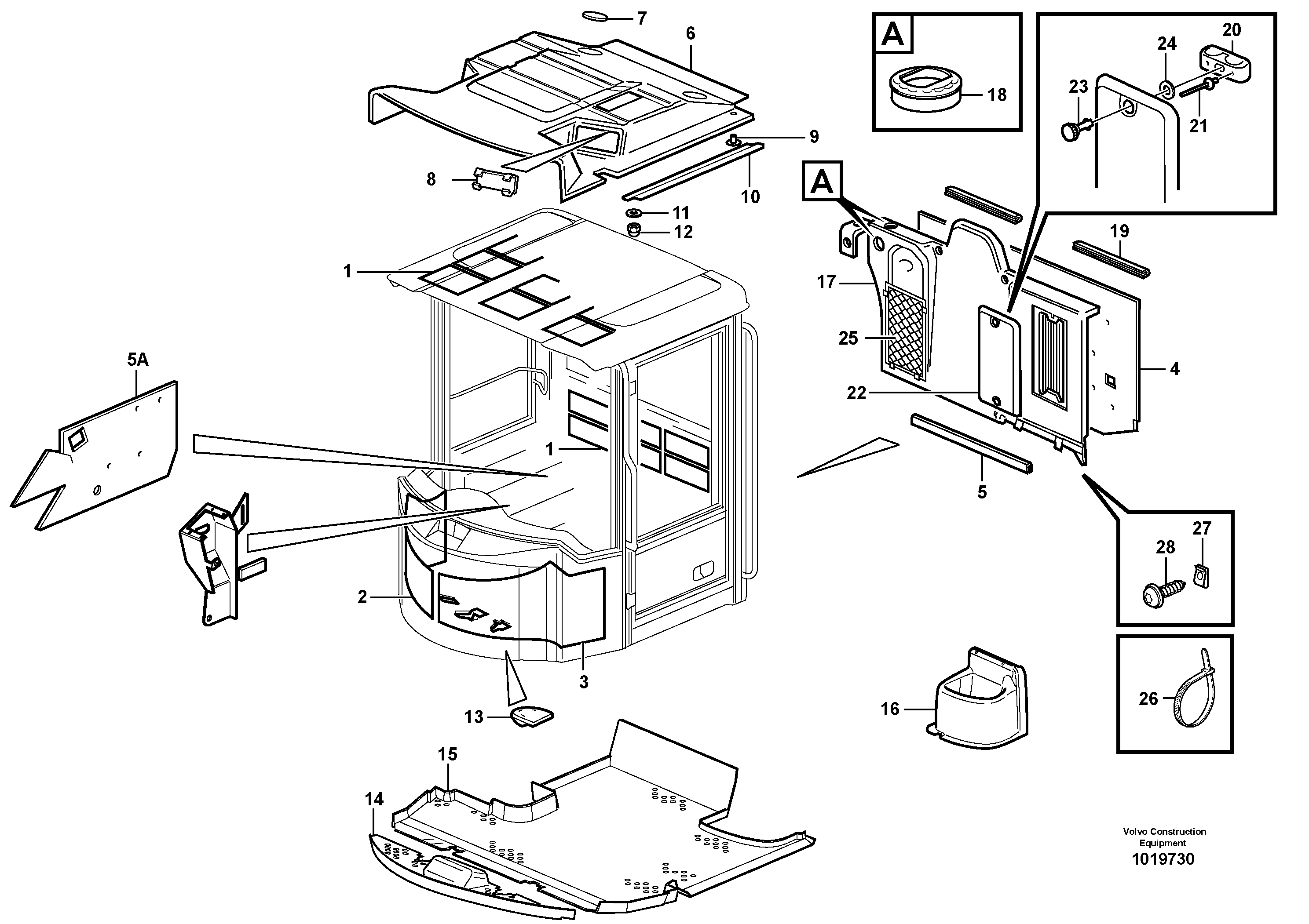 Insulating matting — volvo parts diagram