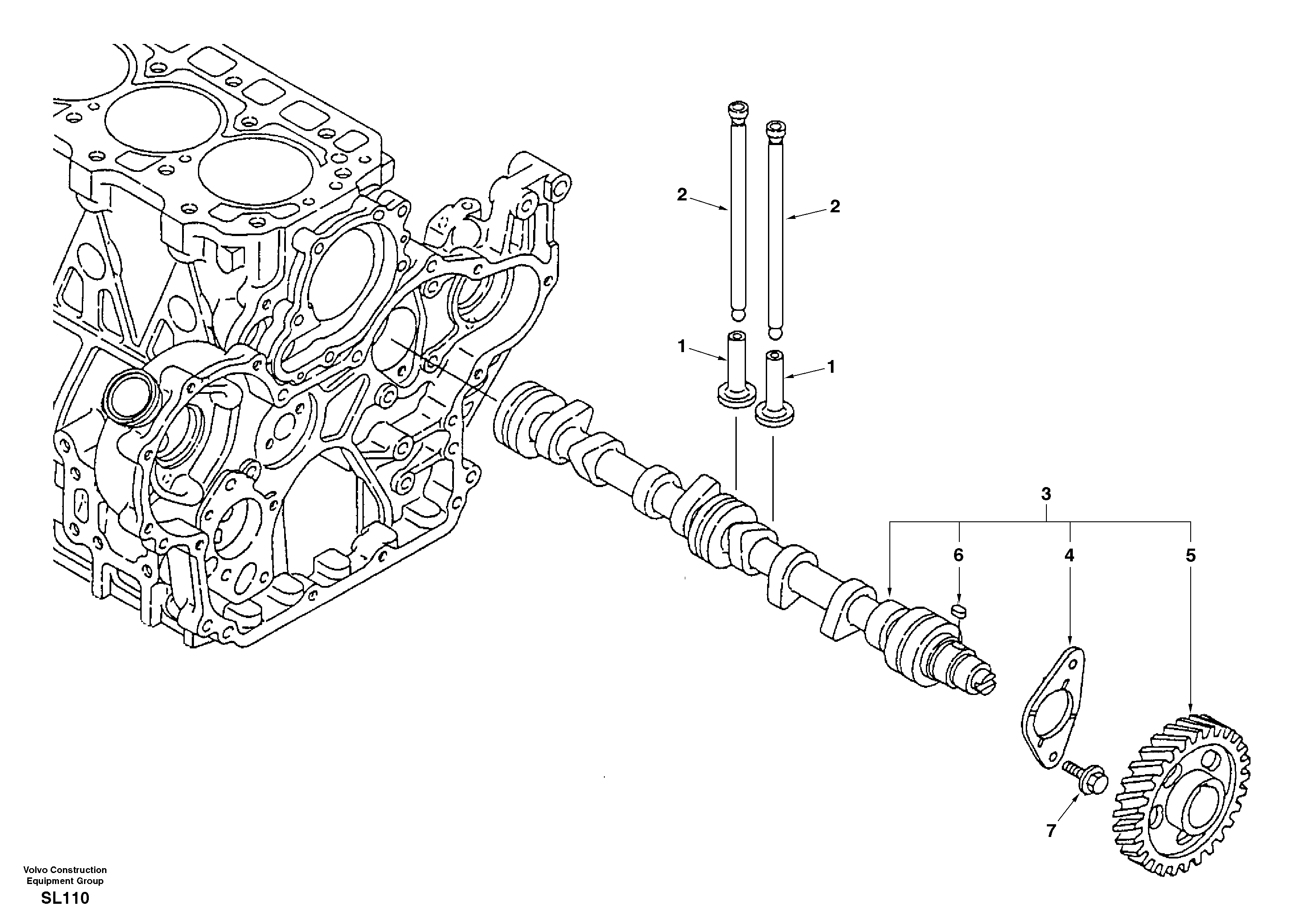 Camshaft — volvo parts diagram