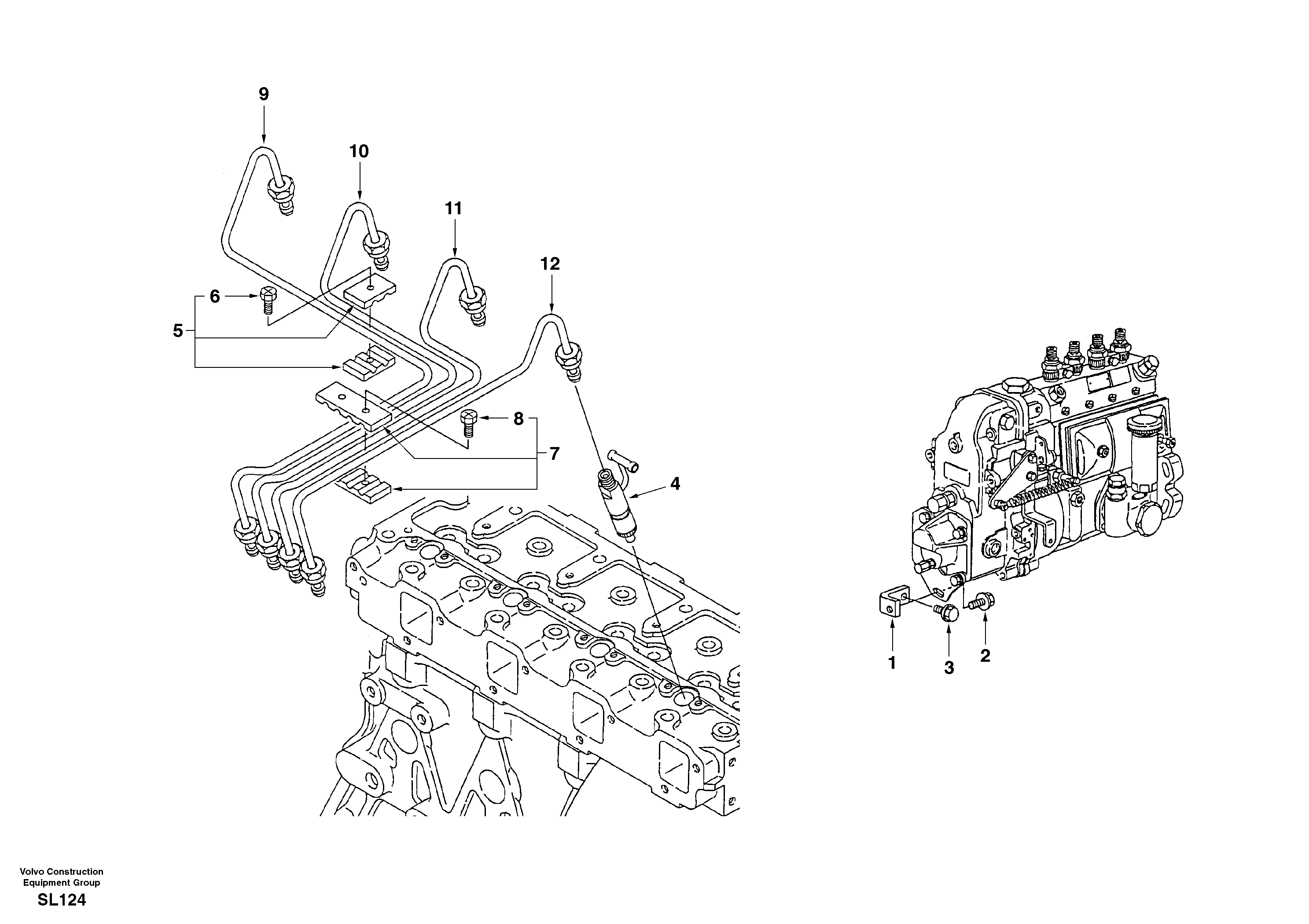 Fuel pipes-injector — volvo parts diagram