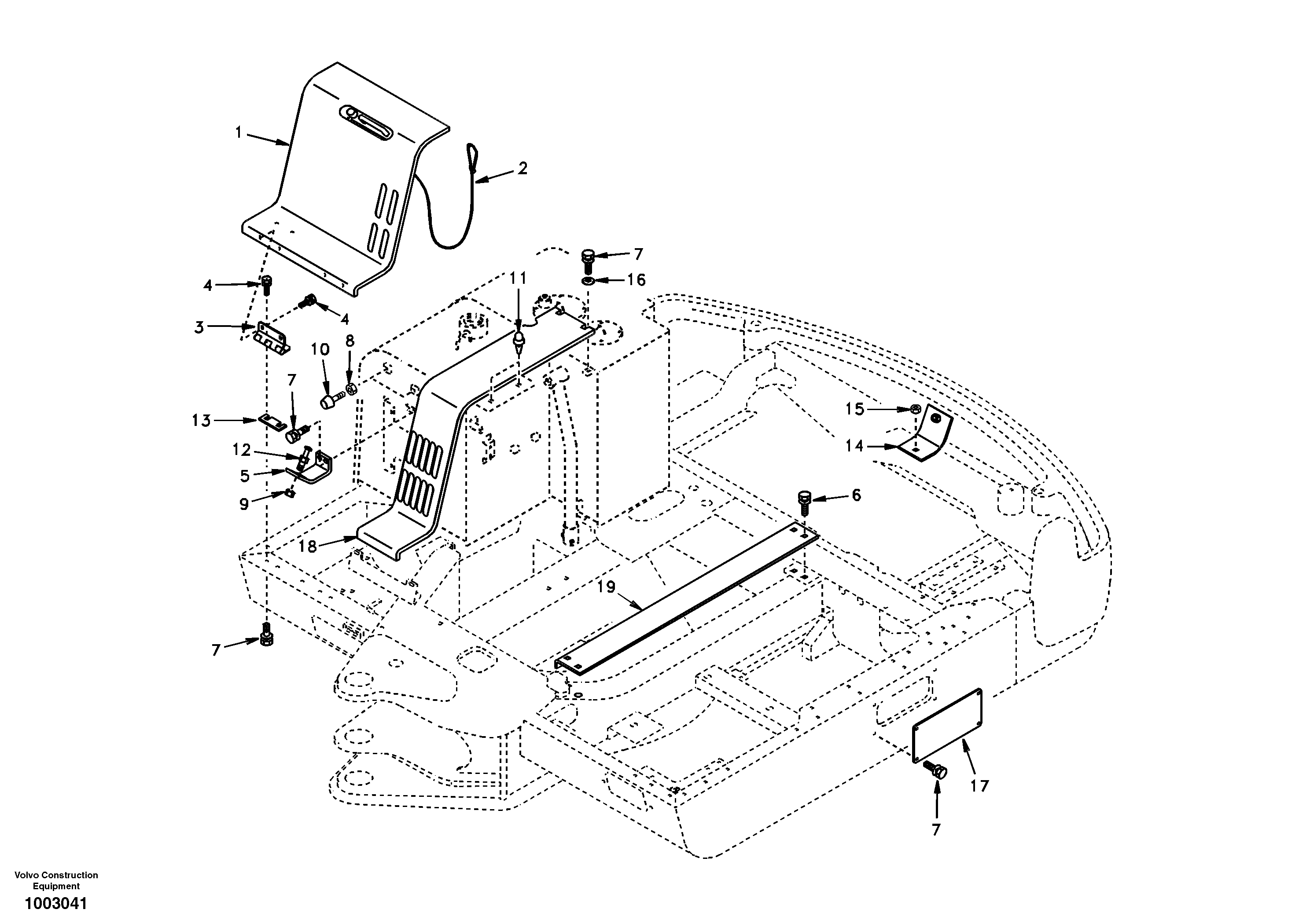 Cowl frame, cover and hood — volvo parts diagram