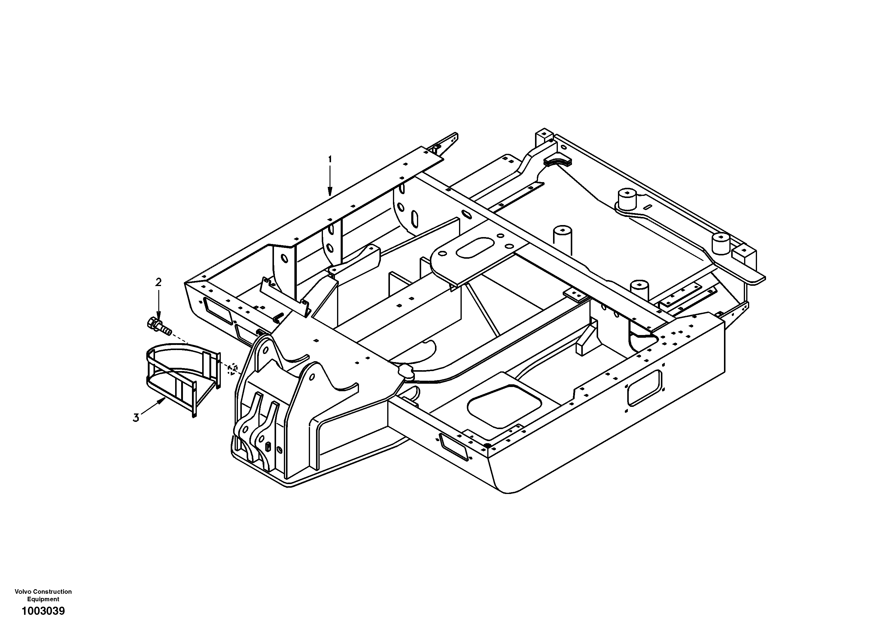 Upper frame — volvo parts diagram
