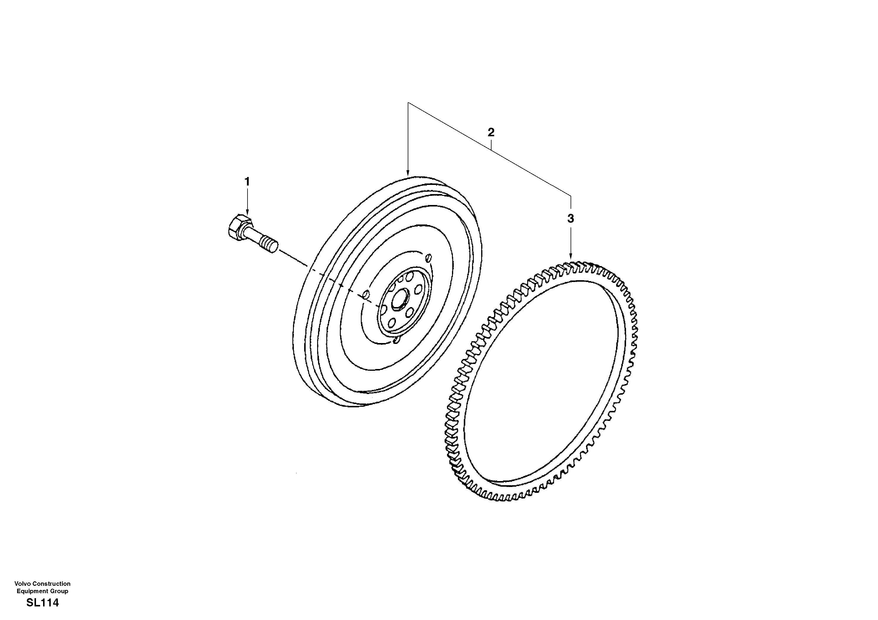 Flywheel — volvo parts diagram