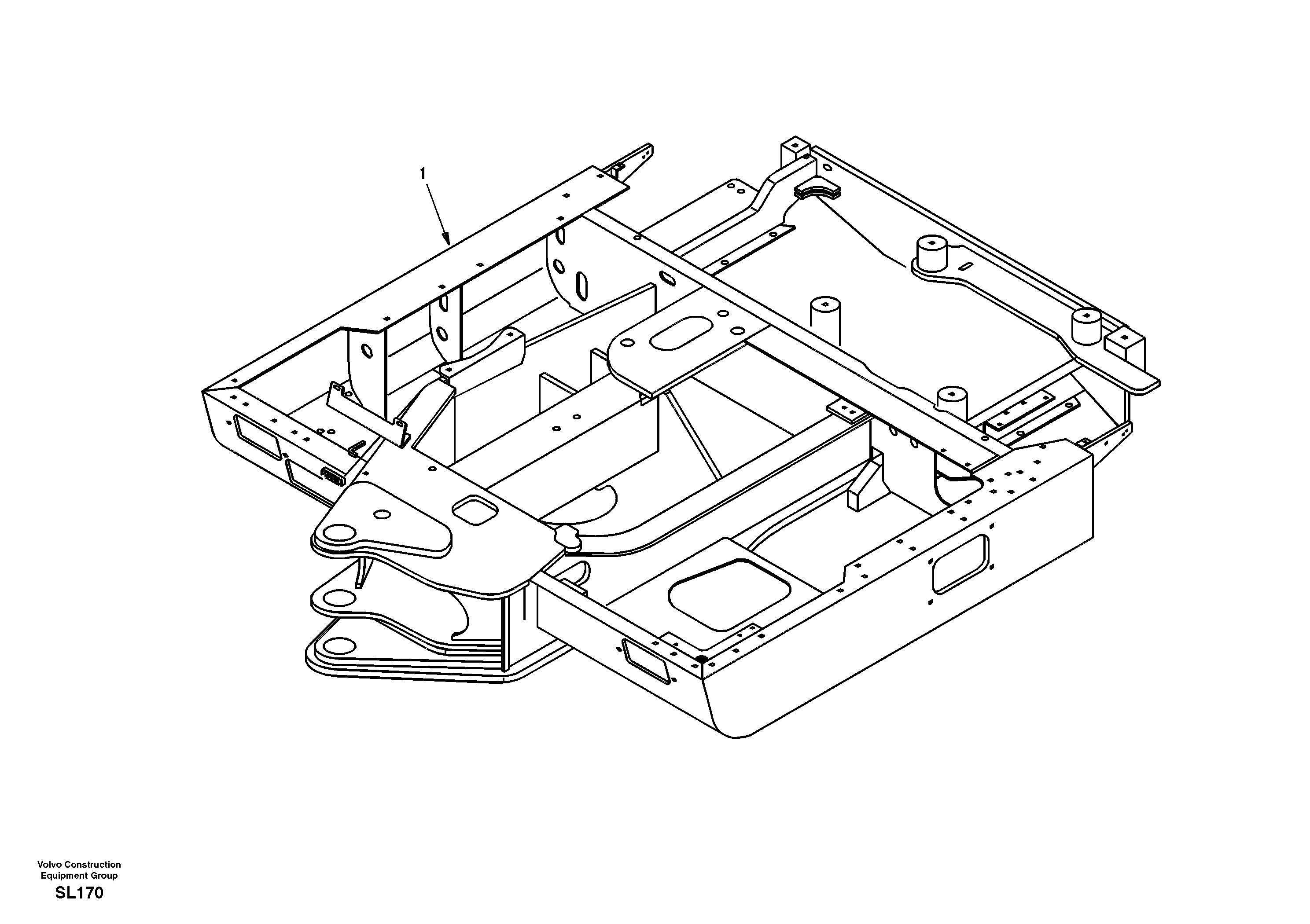 Upper frame — volvo parts diagram