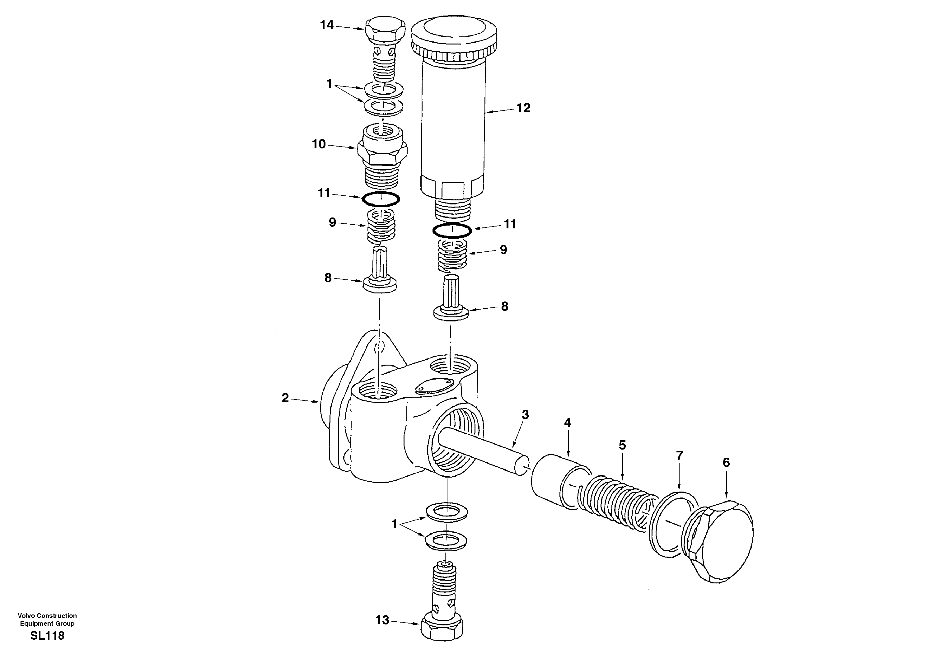 Fuel feed pump — volvo parts diagram