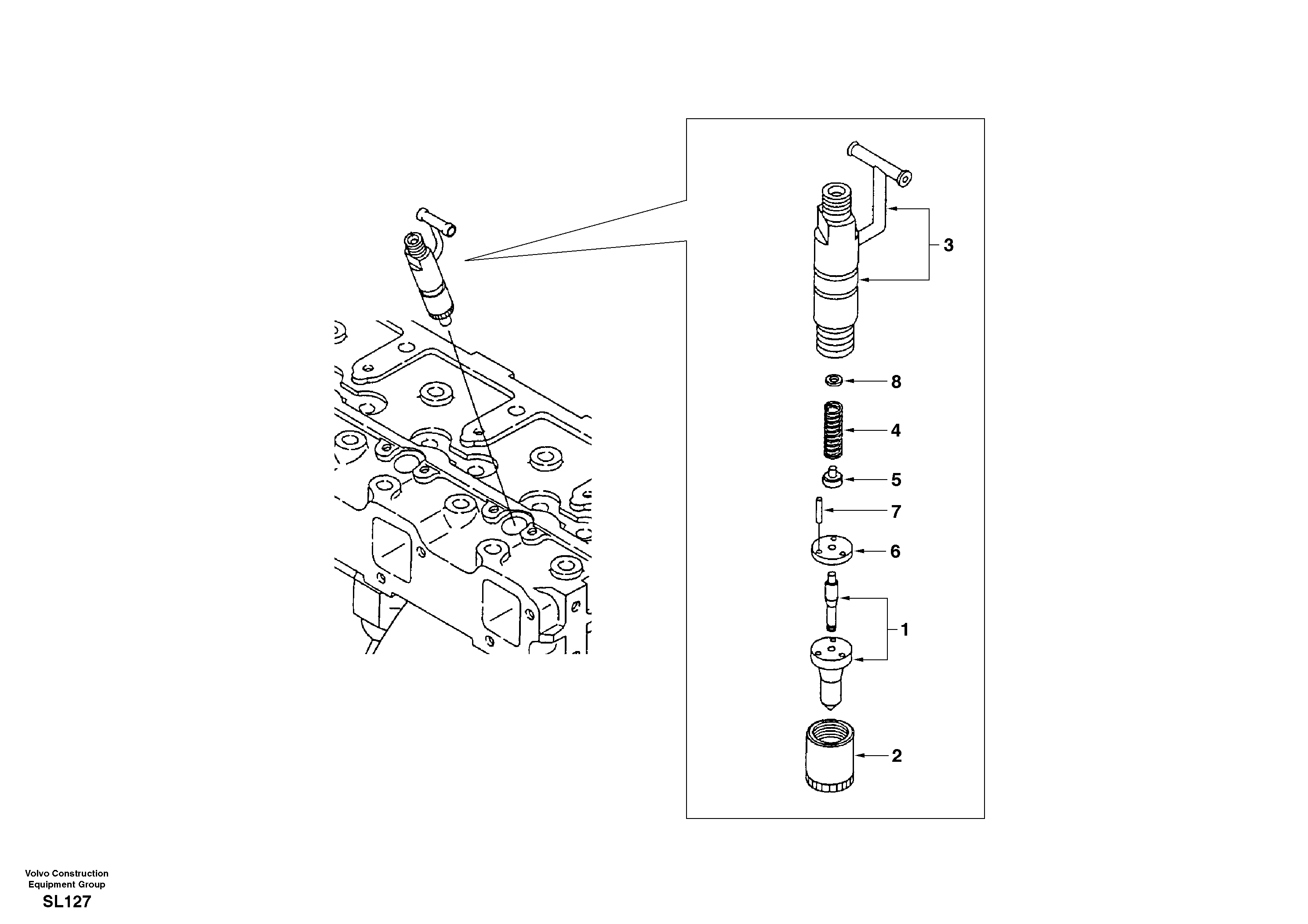 Injector — volvo parts diagram