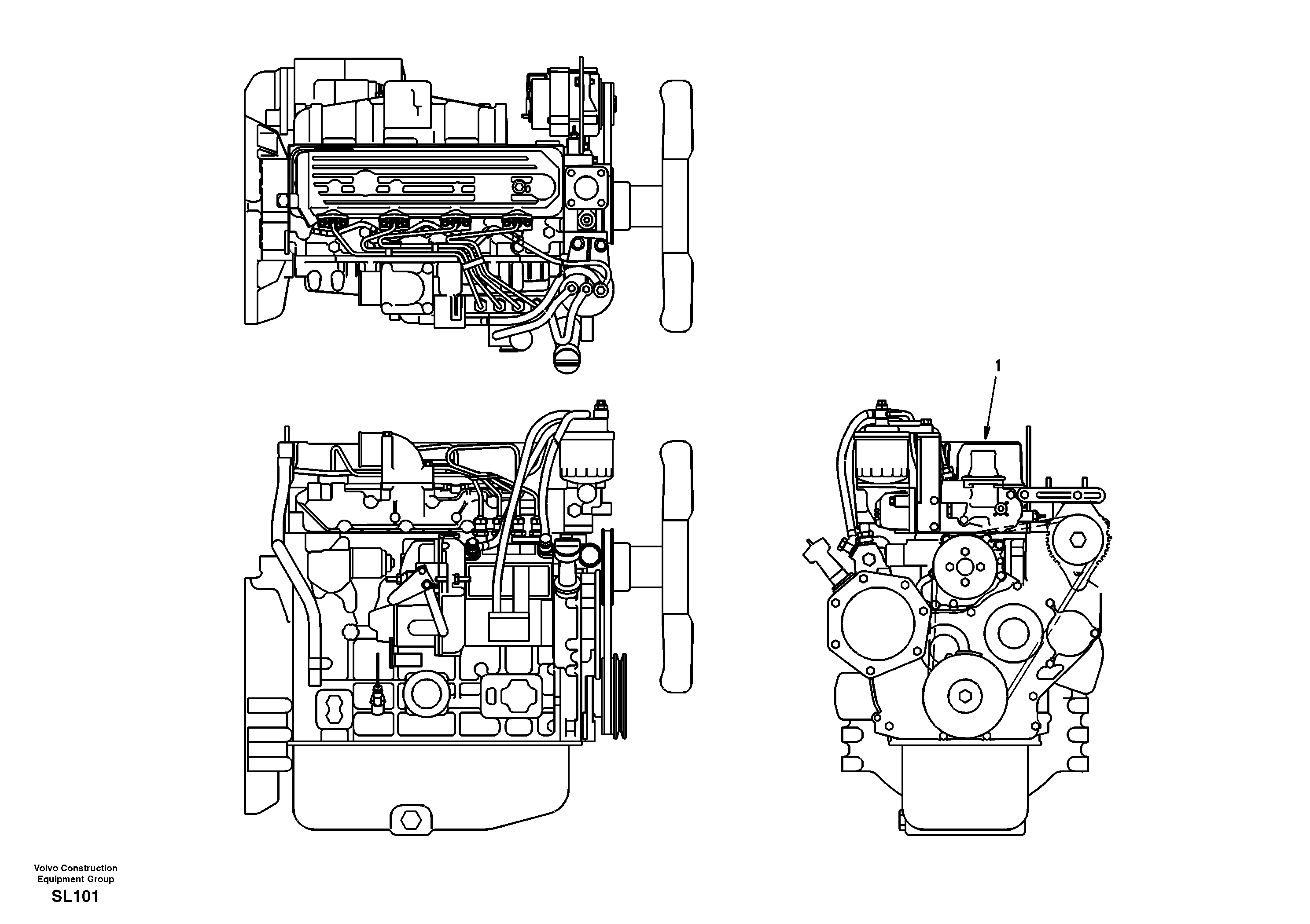 Engine — volvo parts diagram