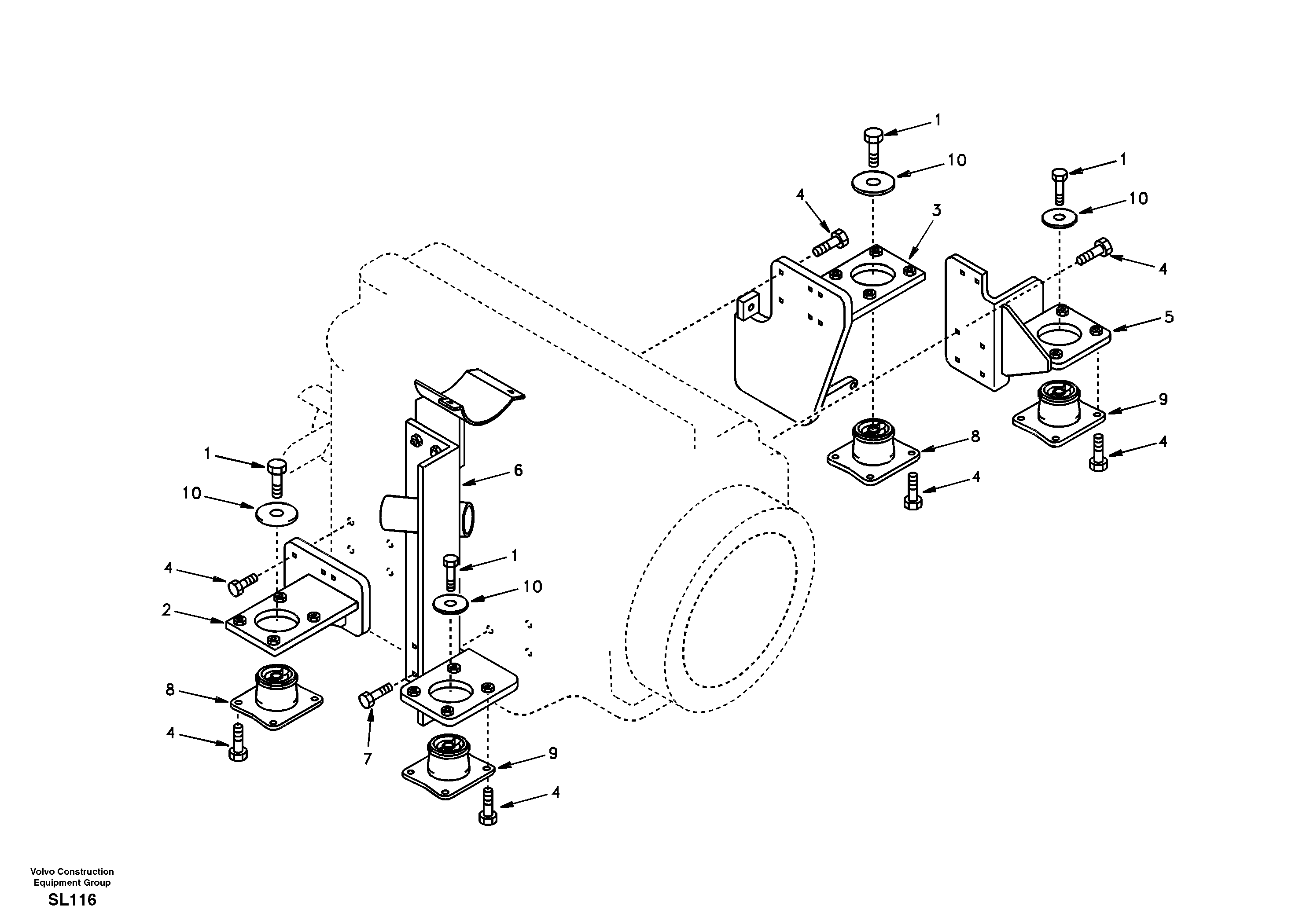 Engine mount — volvo parts diagram