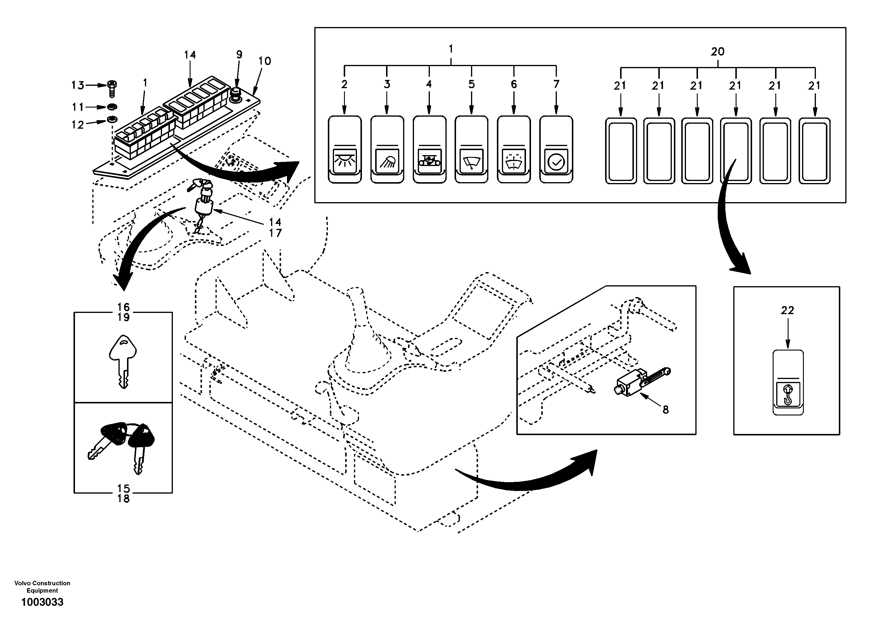Switch — volvo parts diagram