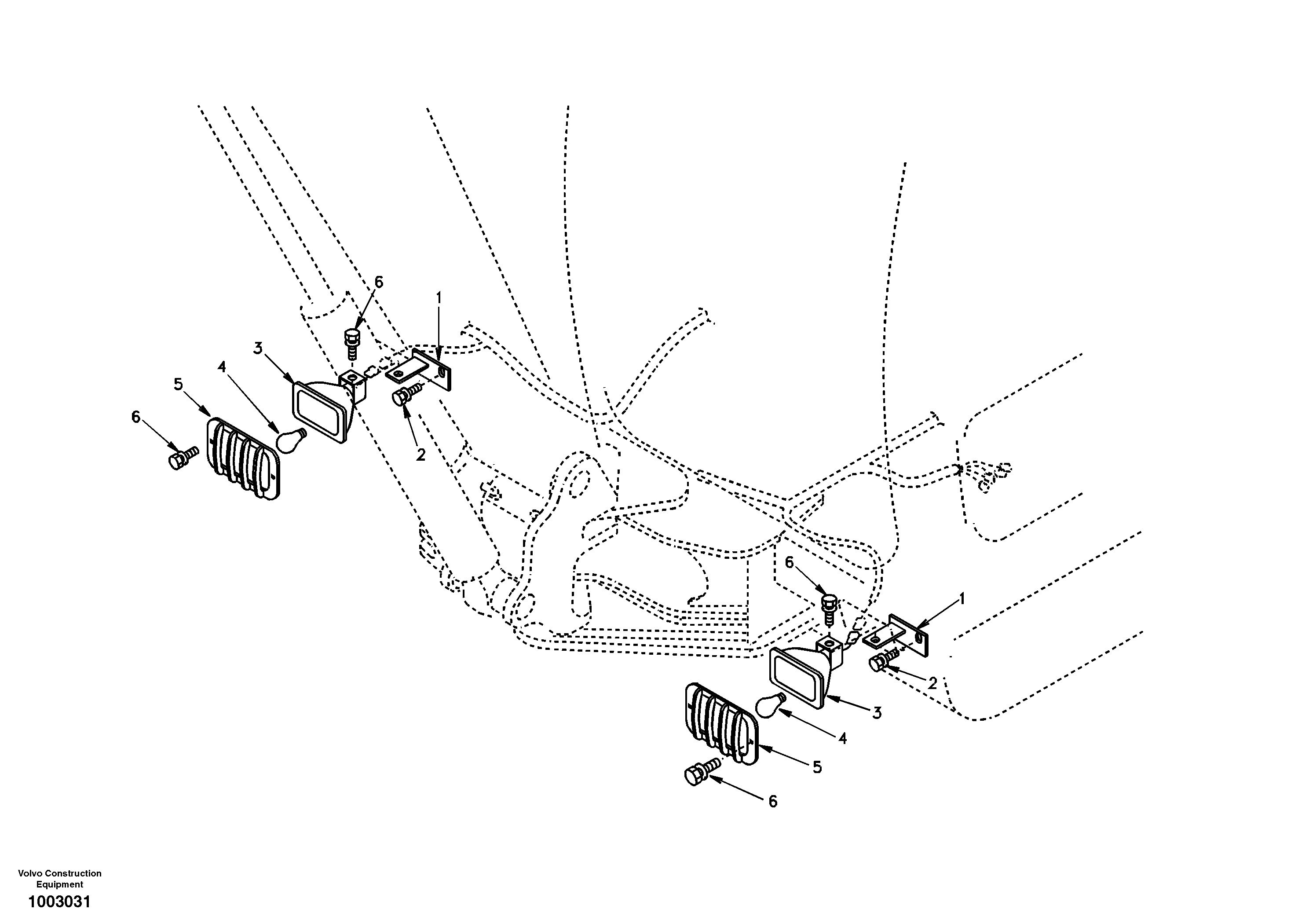 Lighting, front — volvo parts diagram