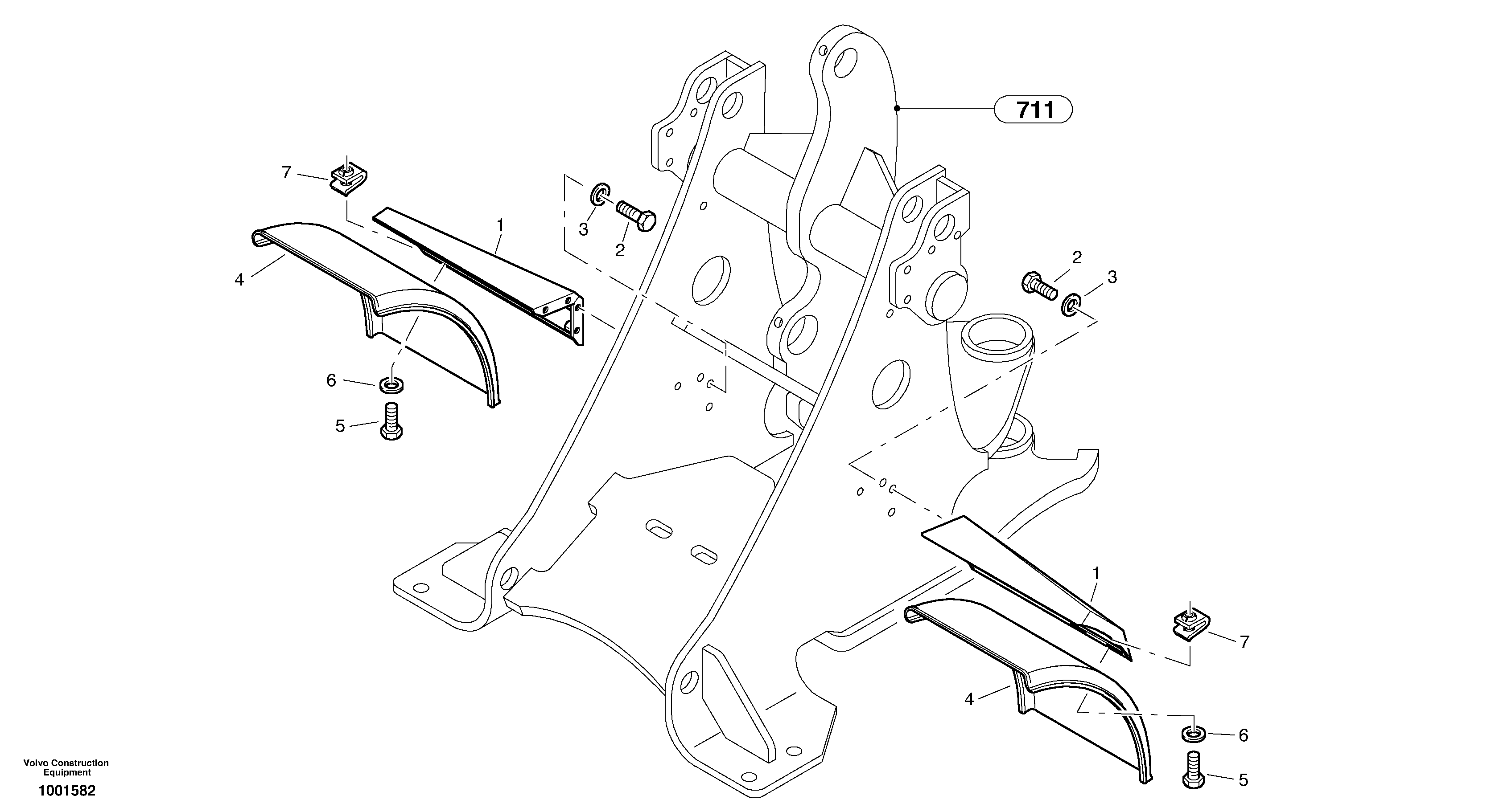 Front mudguard — volvo parts diagram