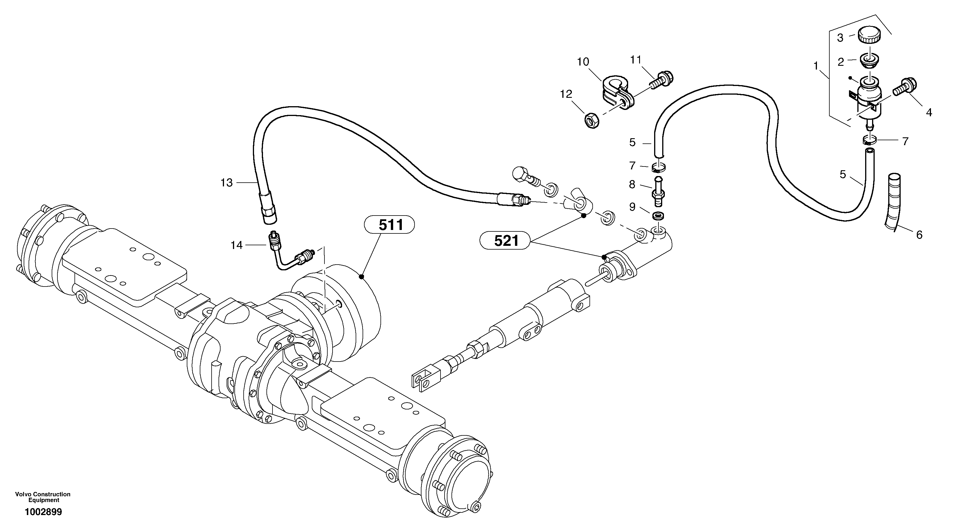 Brake lines — volvo parts diagram