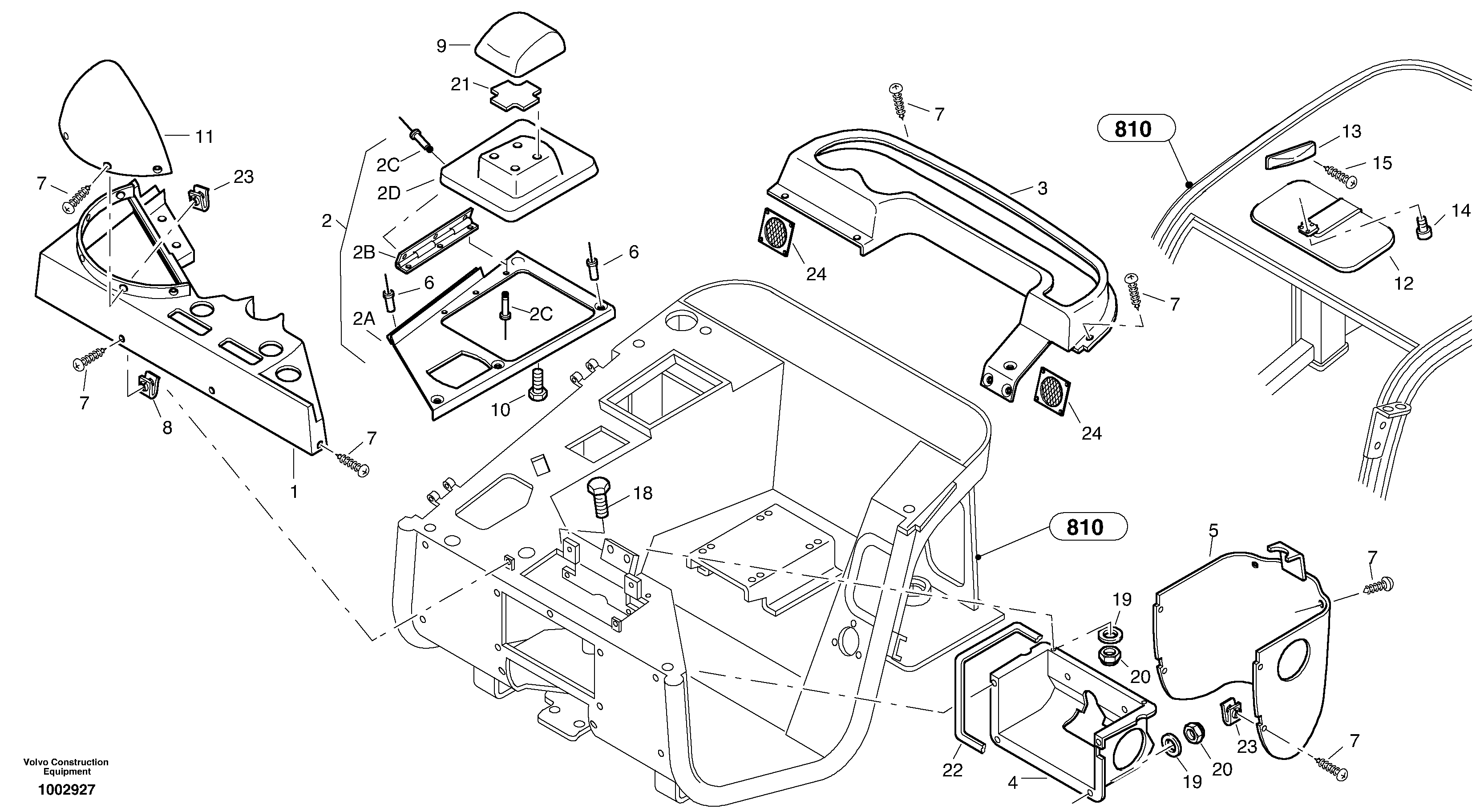 Interior equipment — volvo parts diagram