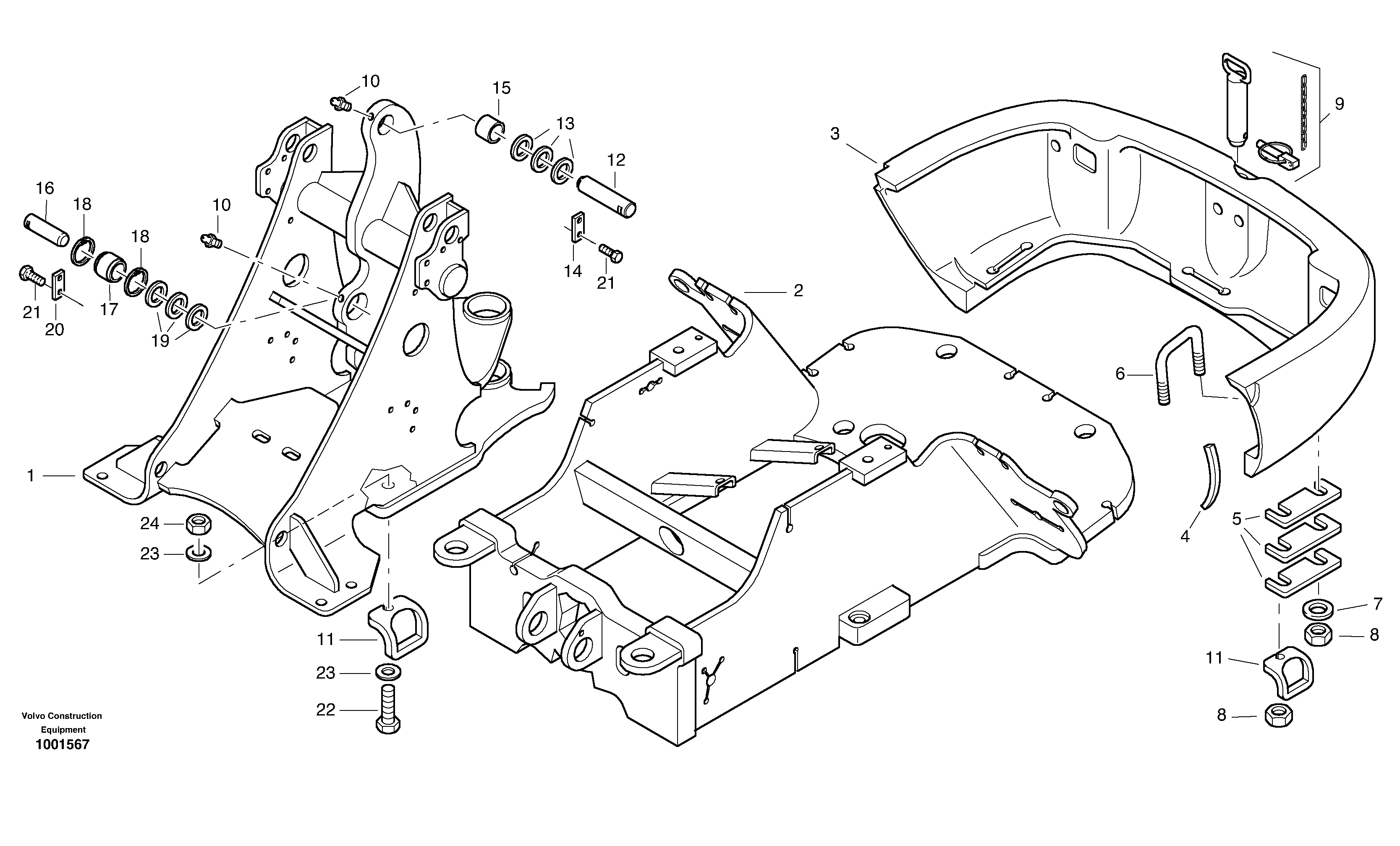 Frame — volvo parts diagram
